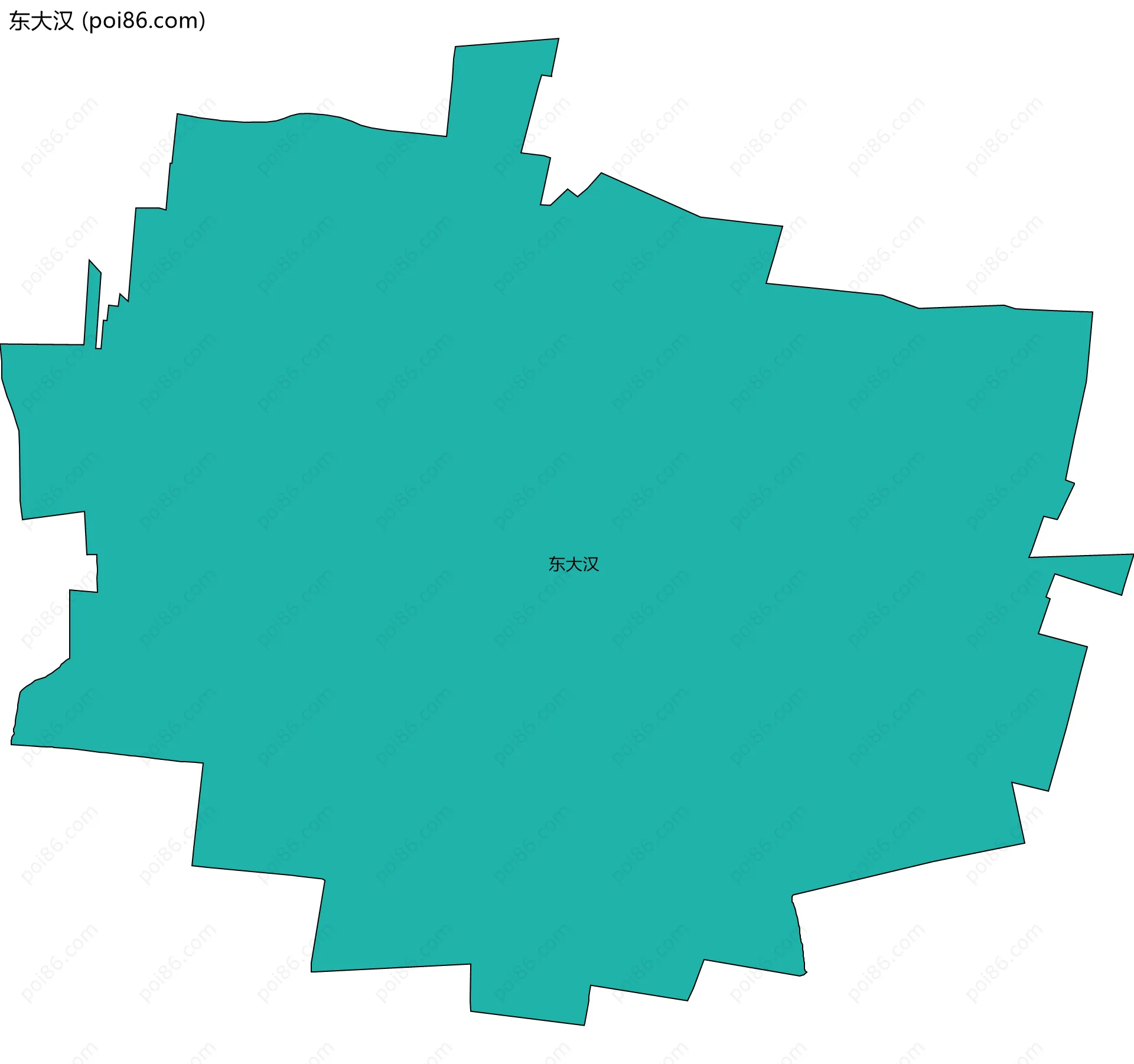 东大汉边界地图
