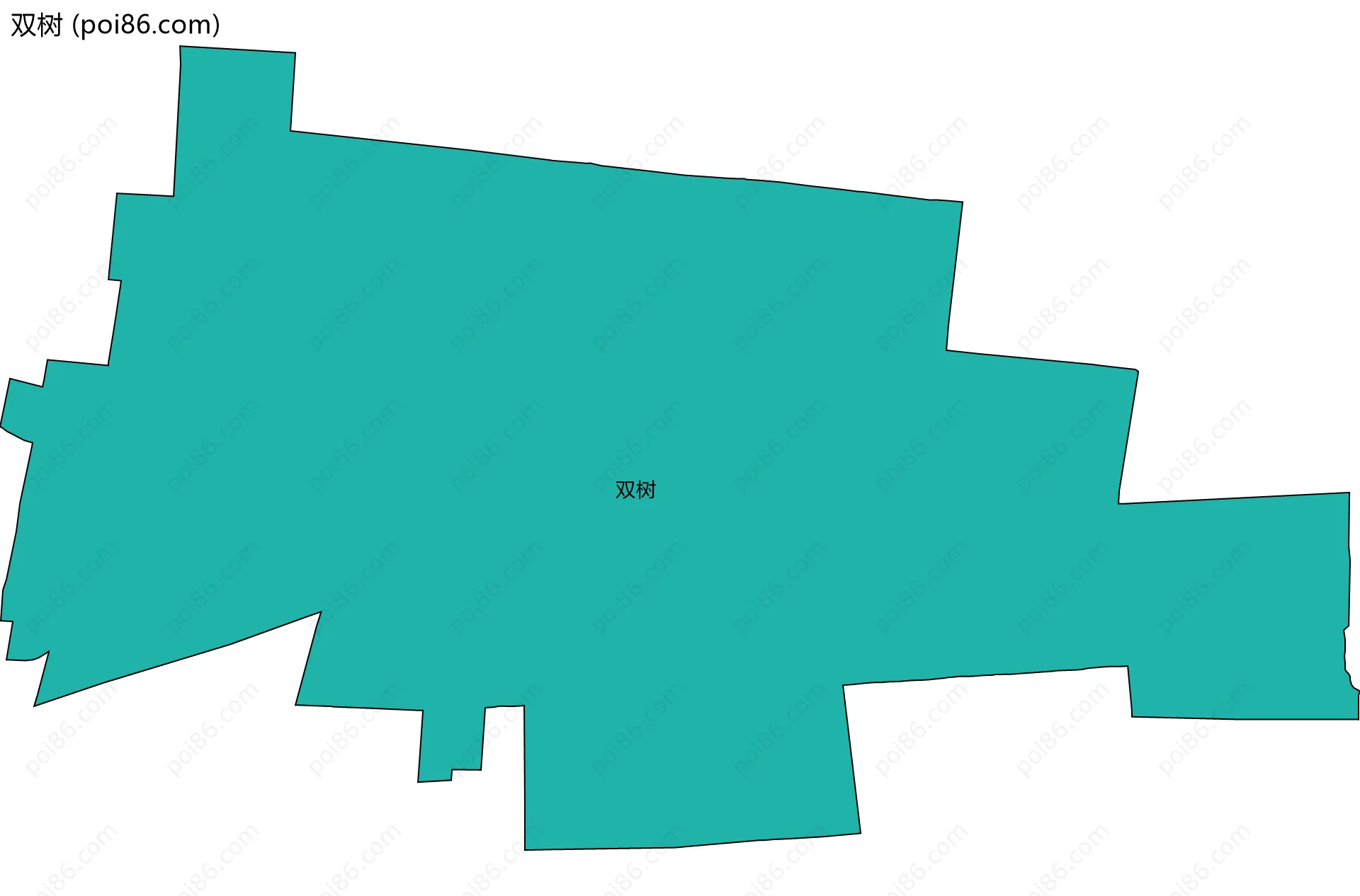 双树边界地图