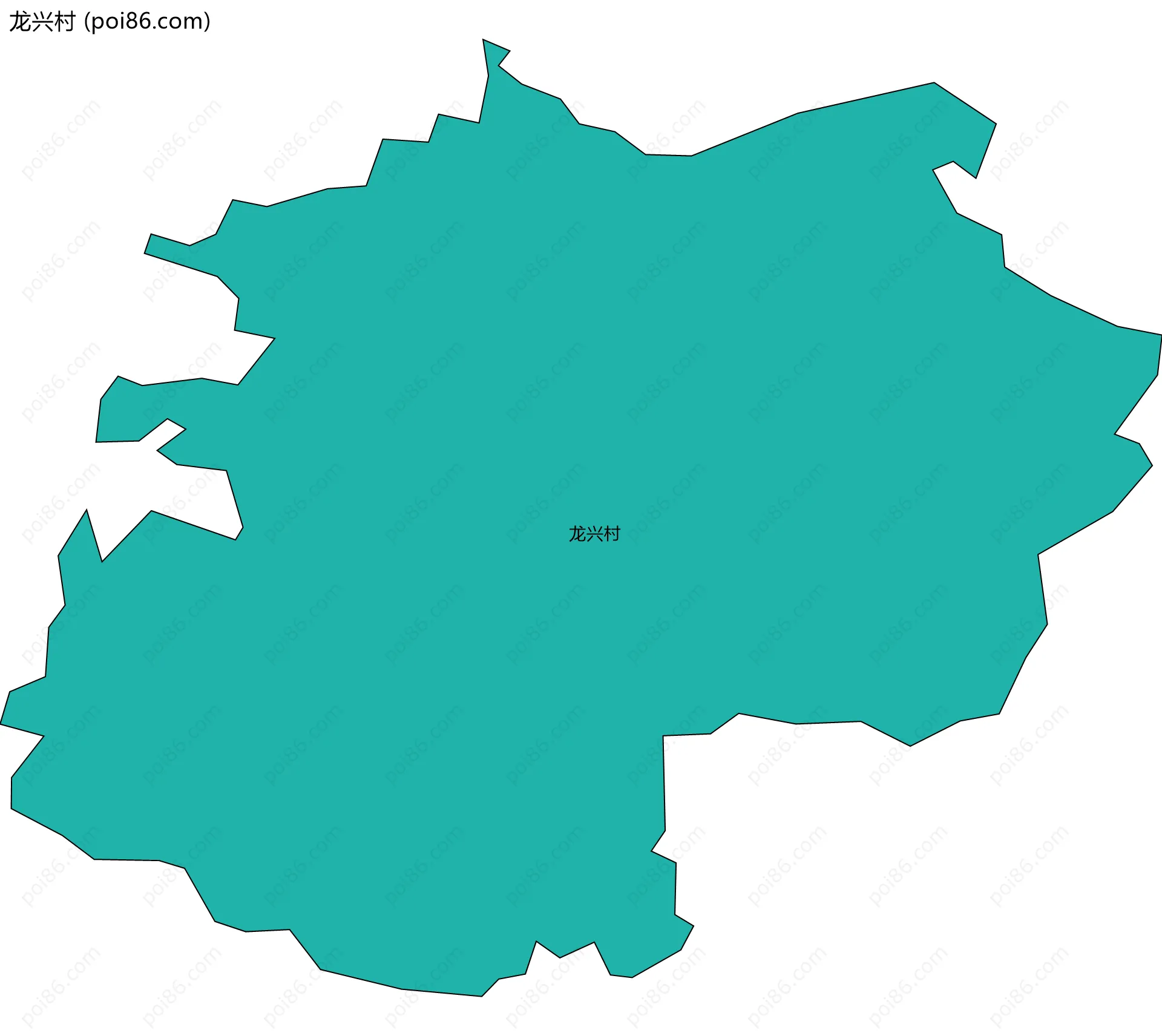 龙兴村边界地图