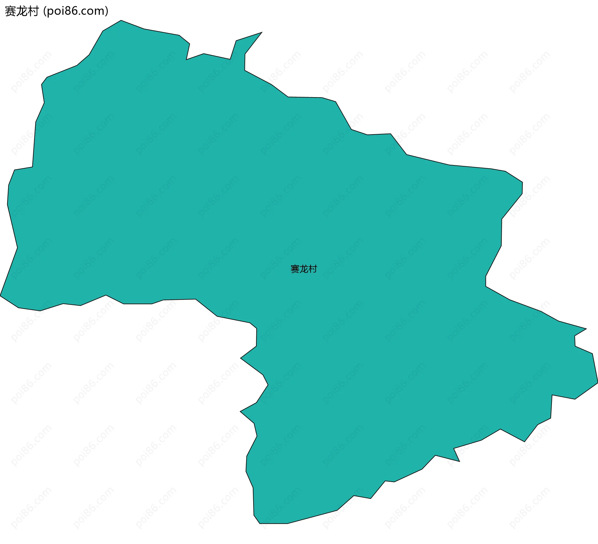 赛龙村边界地图