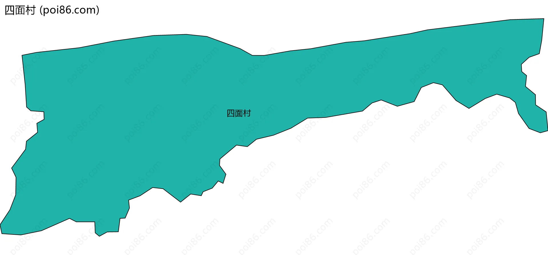四面村边界地图