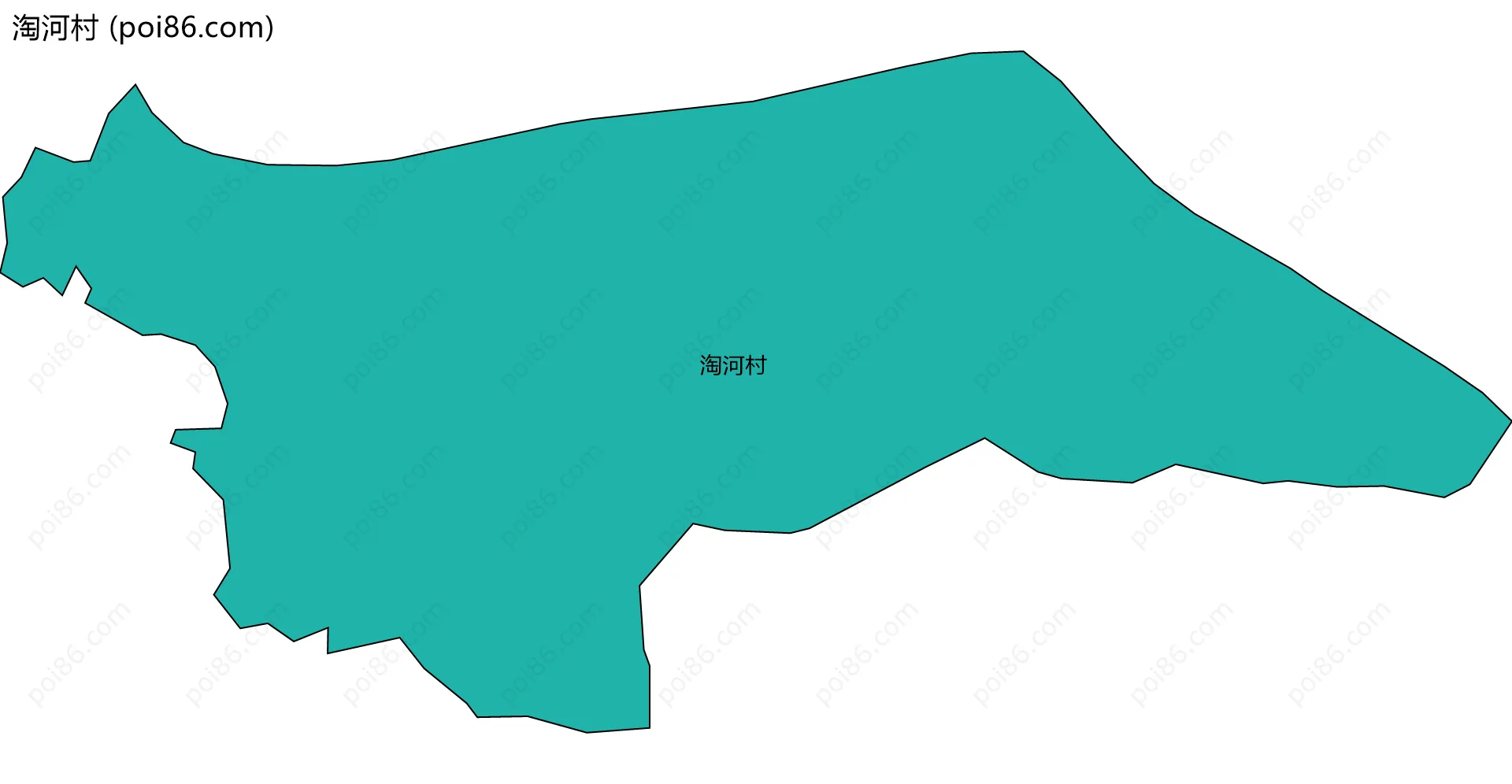 淘河村边界地图