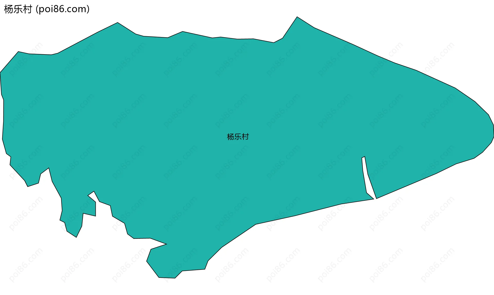 杨乐村边界地图