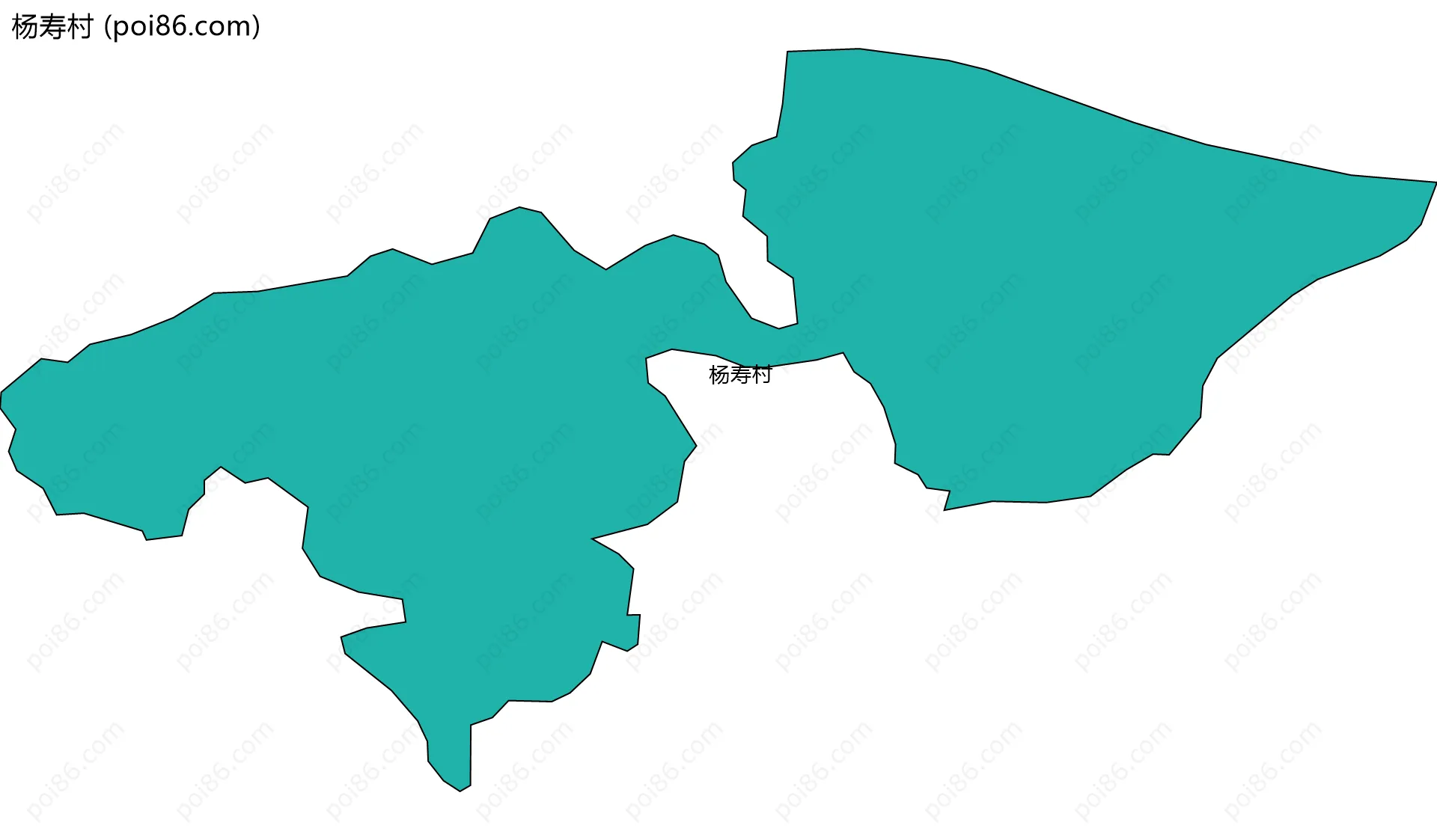 杨寿村边界地图