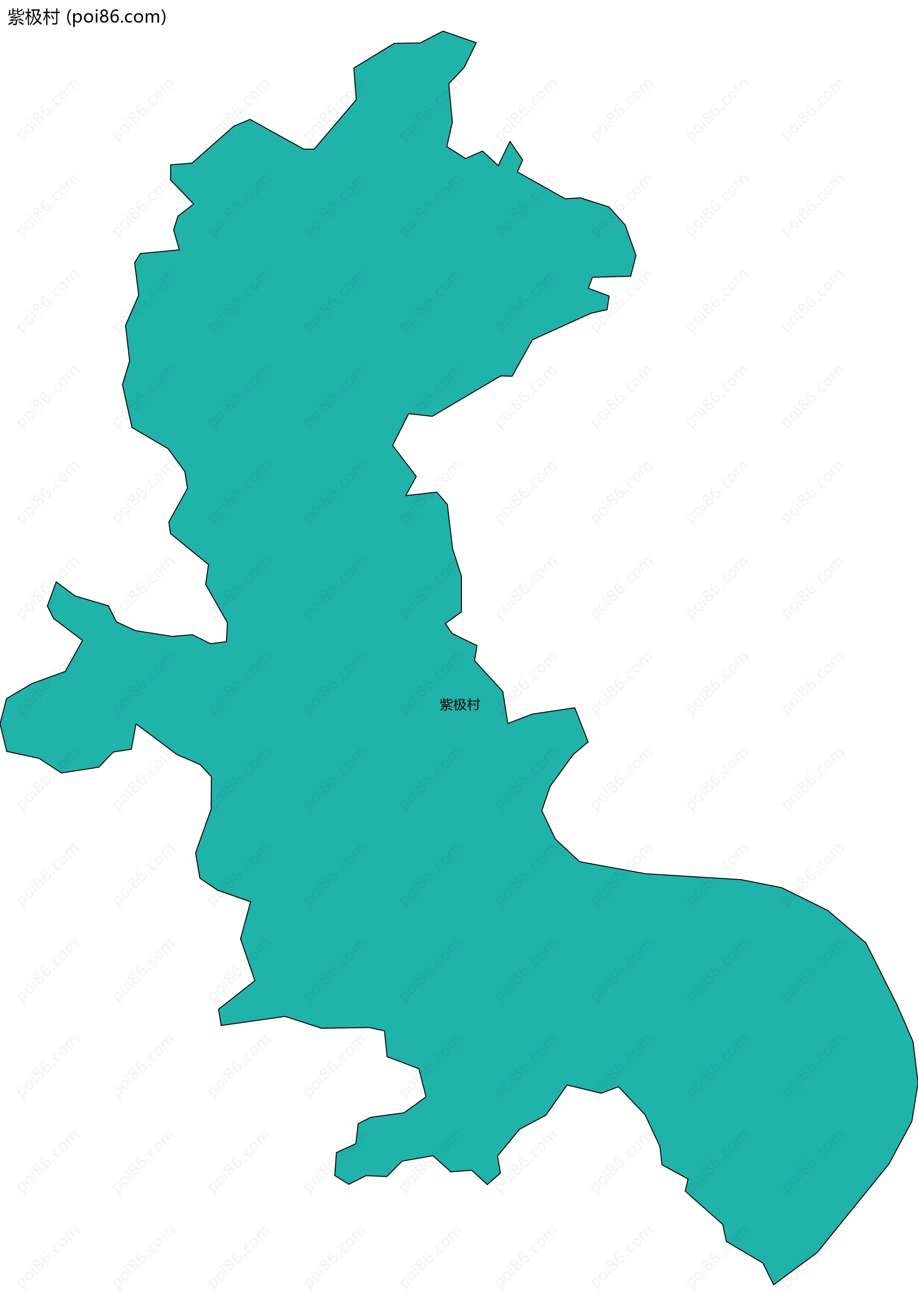 紫极村边界地图