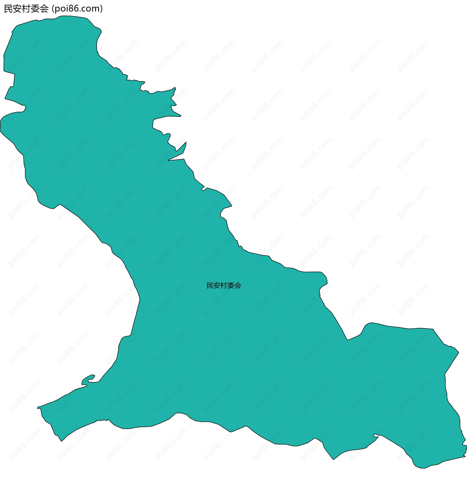 民安村委会边界地图