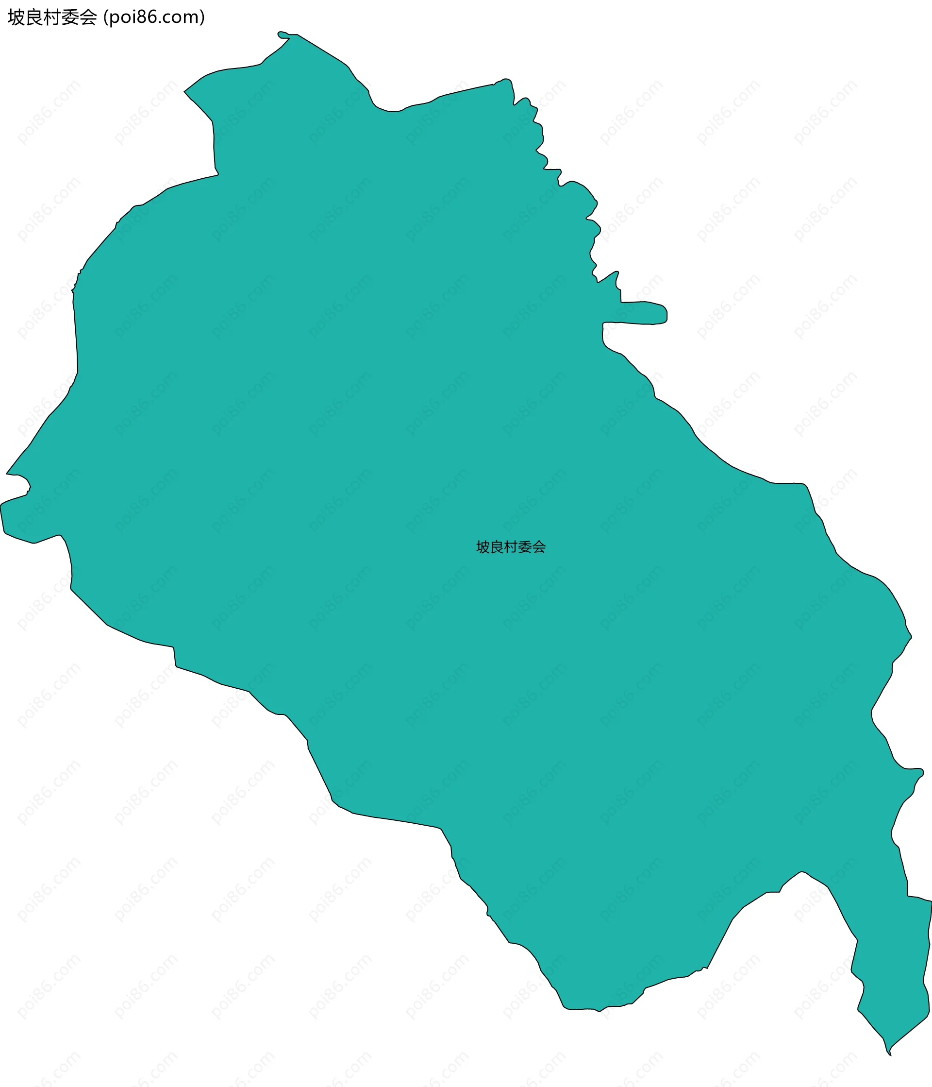 坡良村委会边界地图
