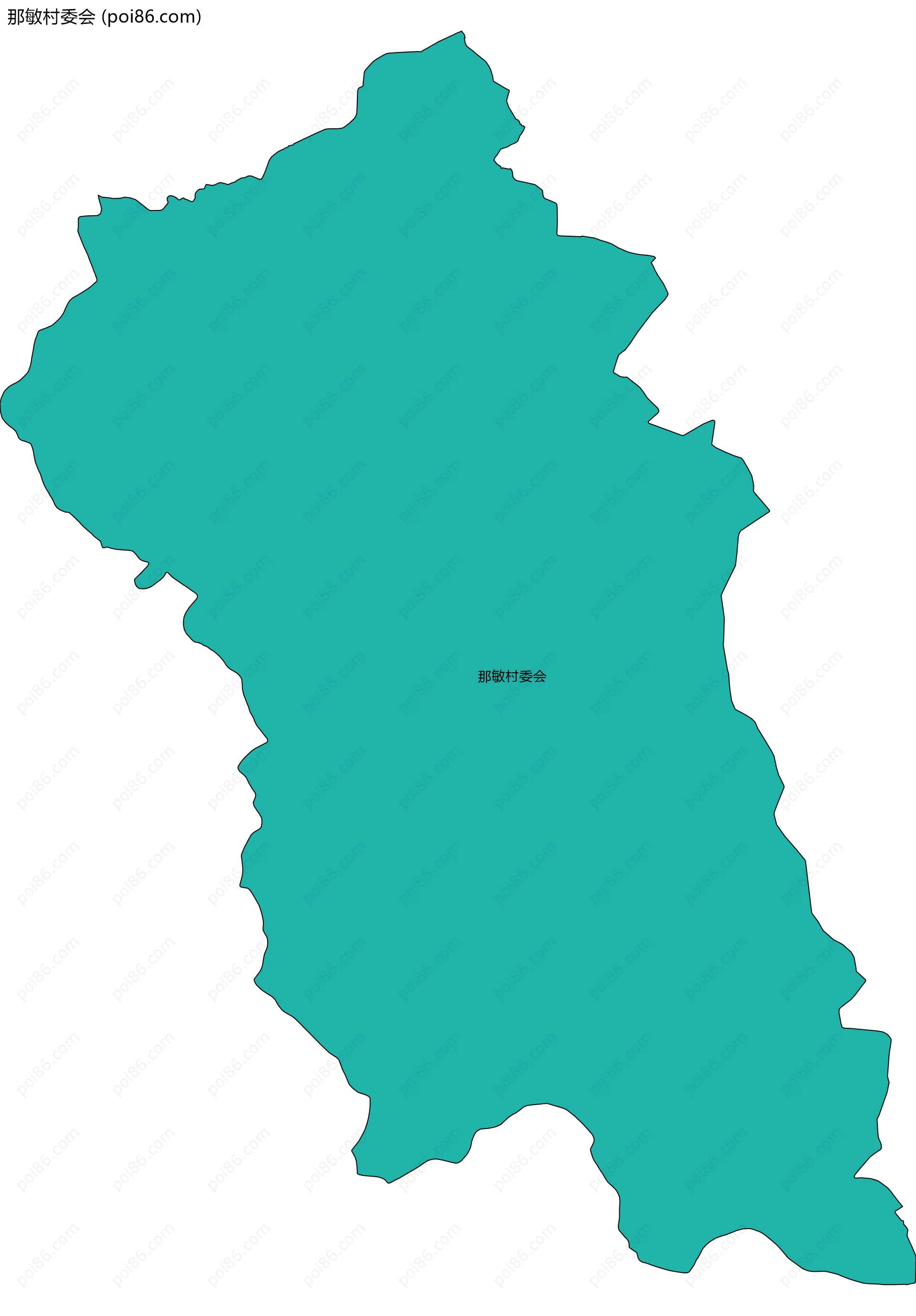 那敏村委会边界地图