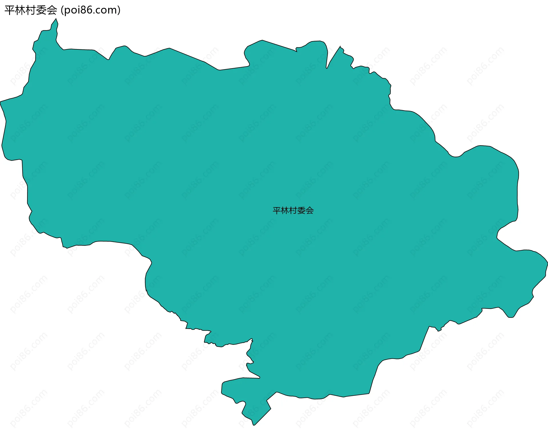平林村委会边界地图