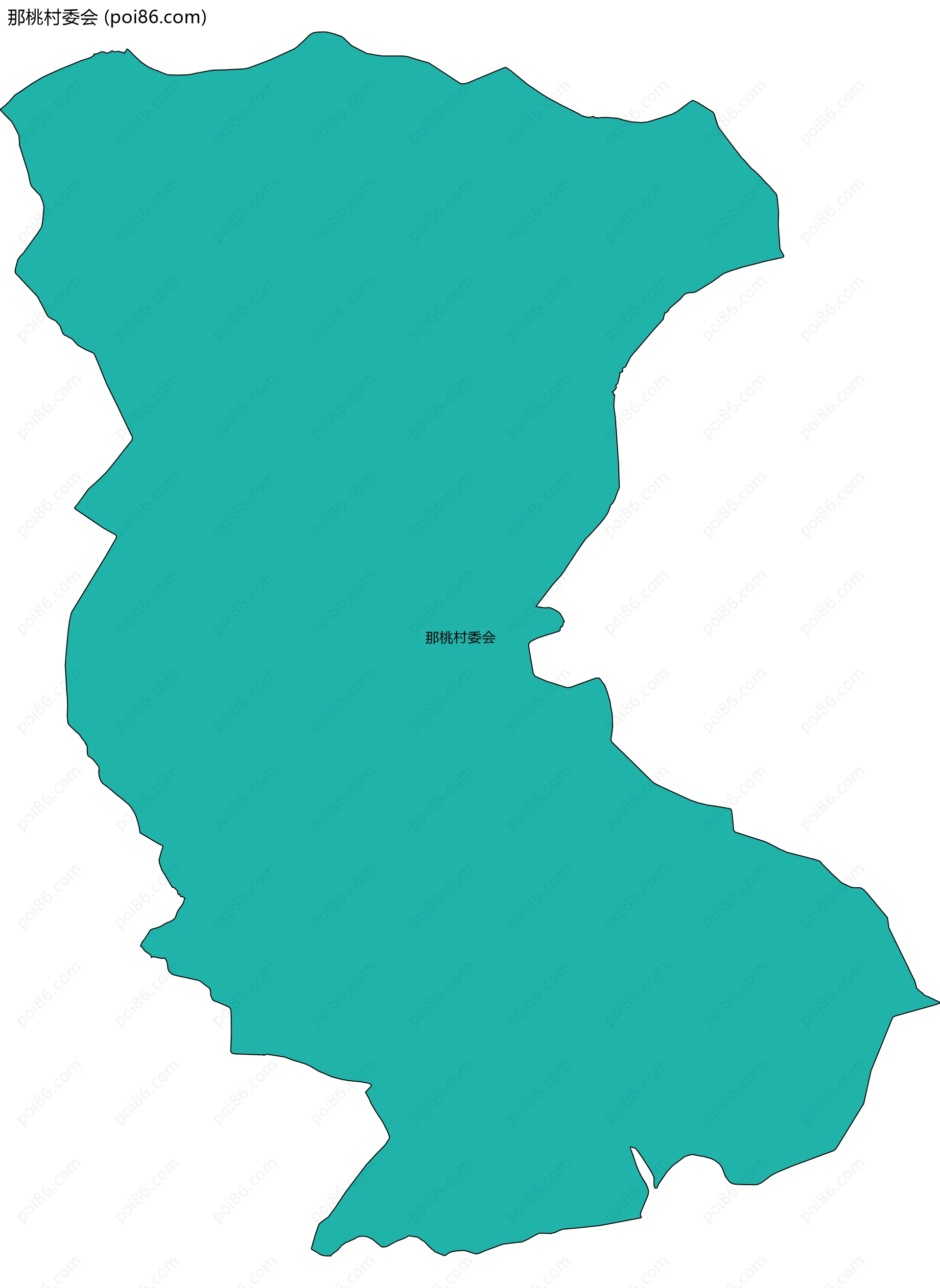 那桃村委会边界地图