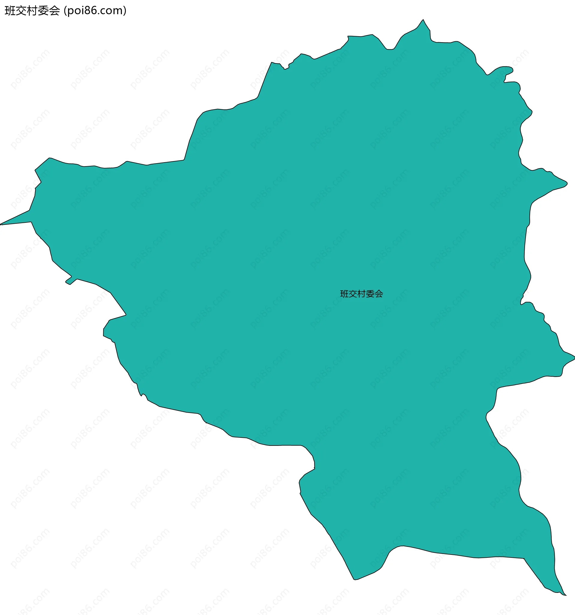 班交村委会边界地图