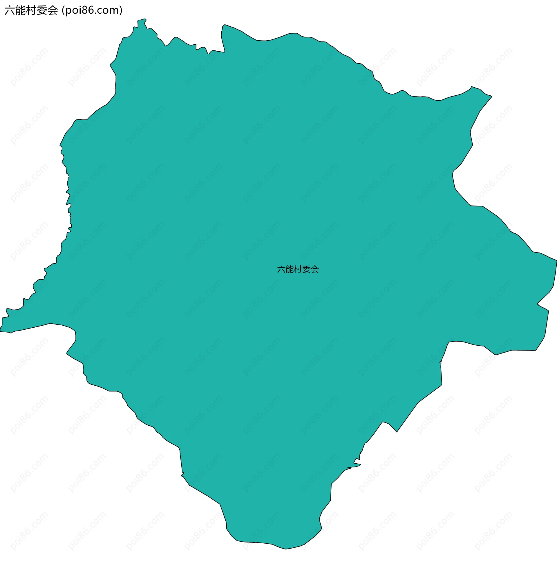 六能村委会边界地图