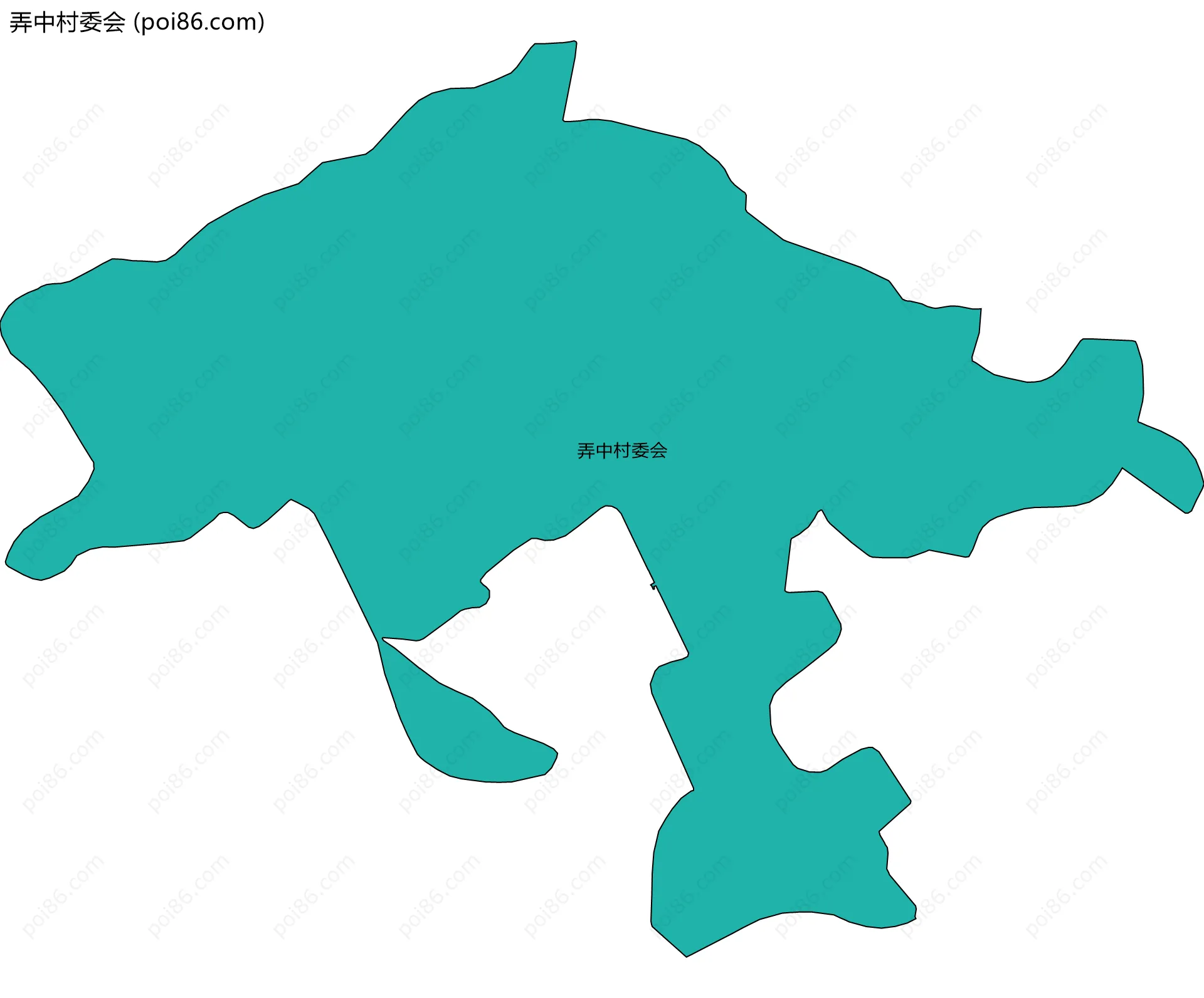 弄中村委会边界地图