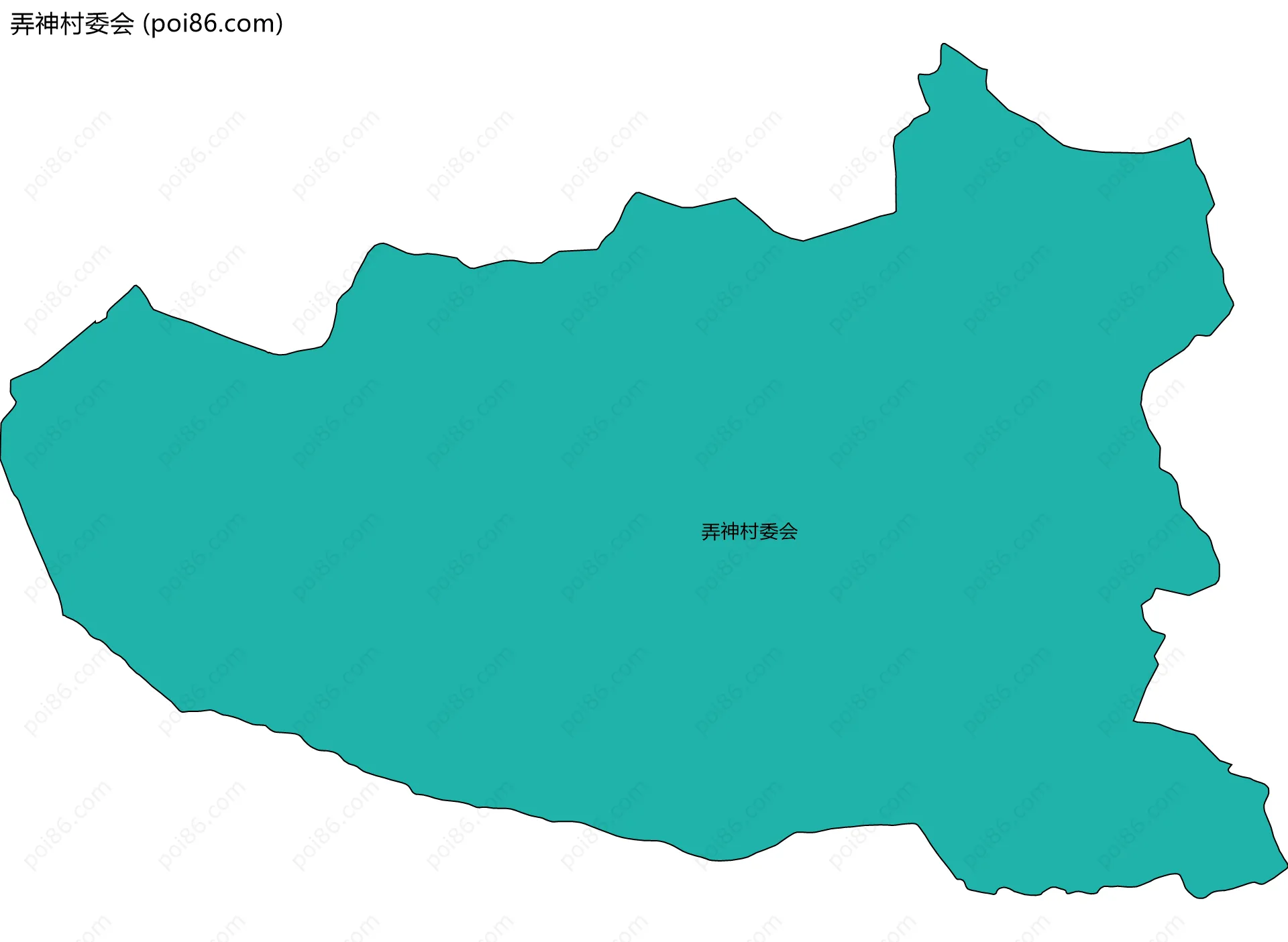 弄神村委会边界地图