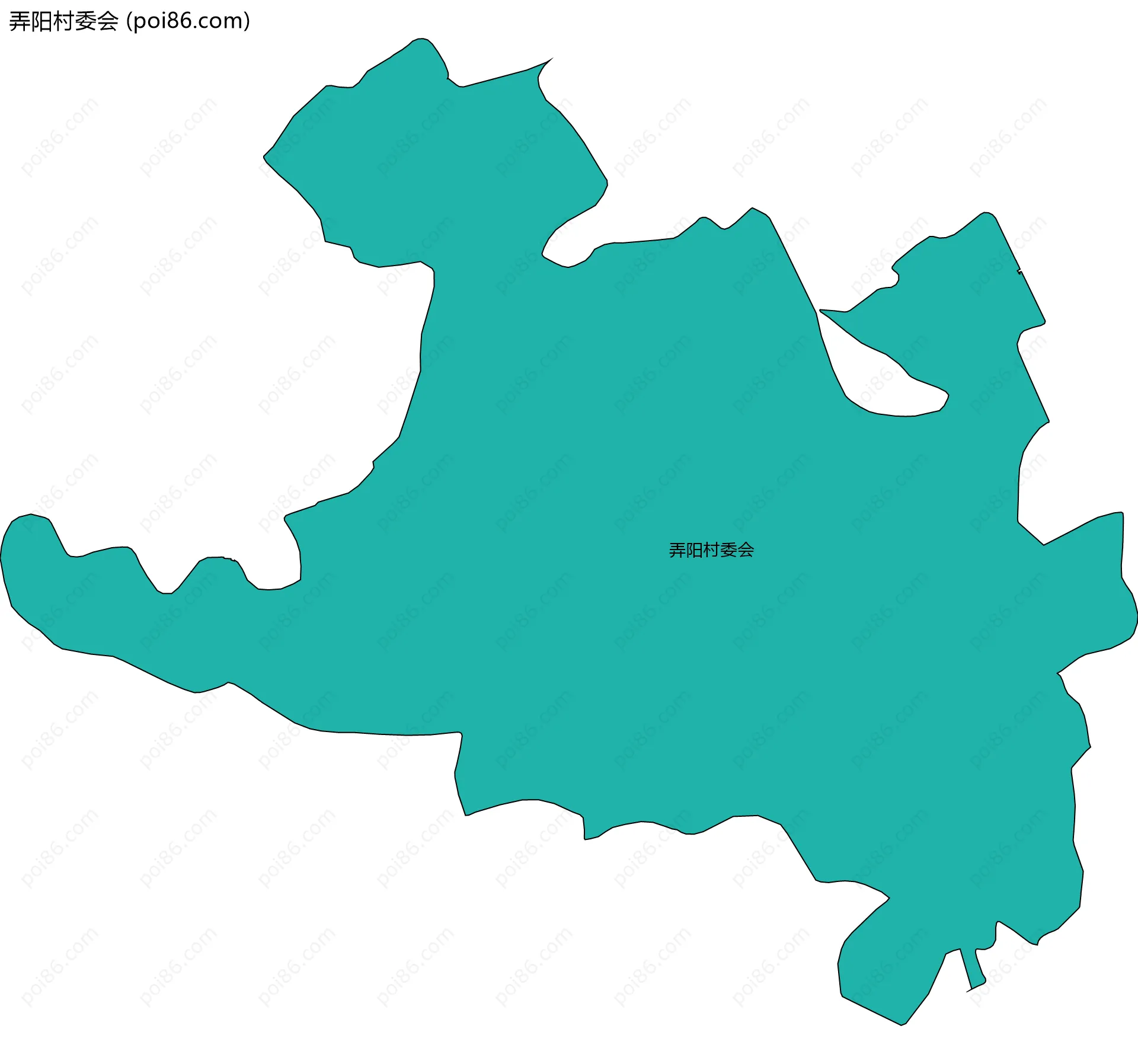 弄阳村委会边界地图