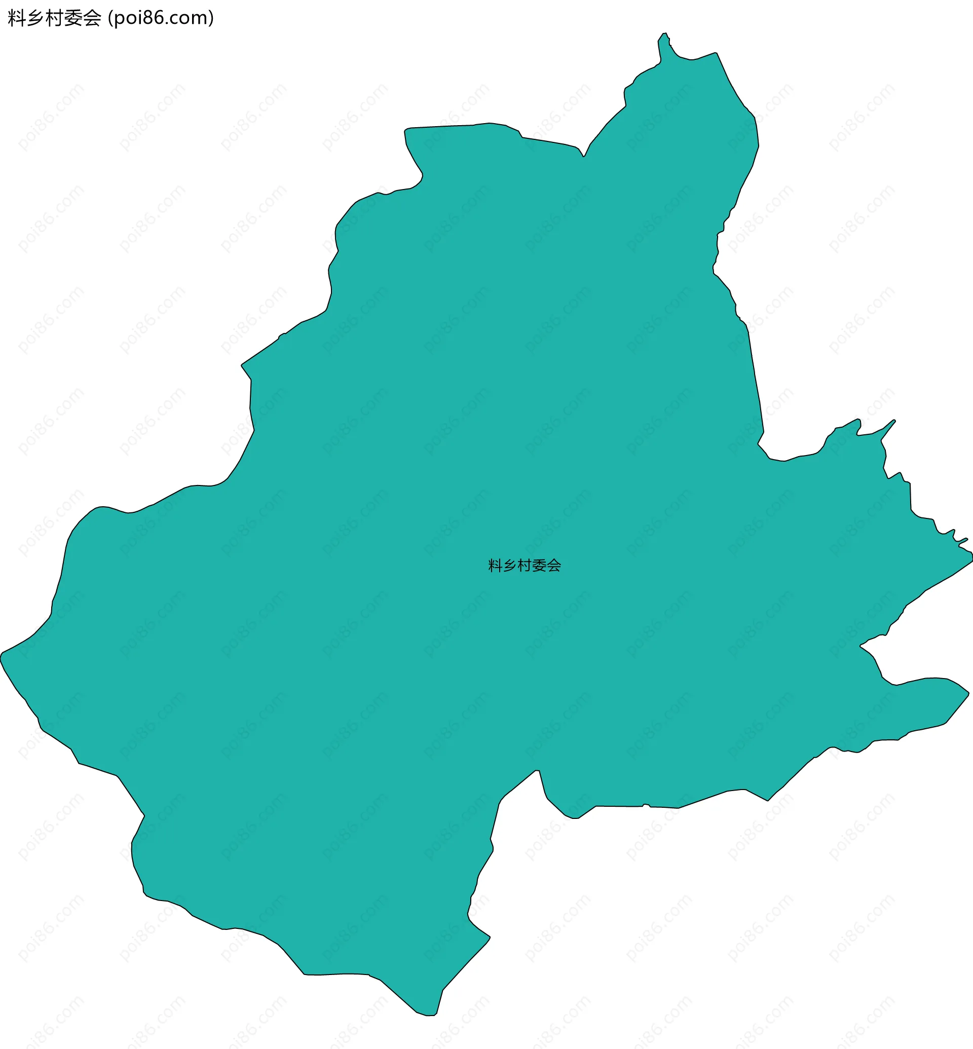 料乡村委会边界地图