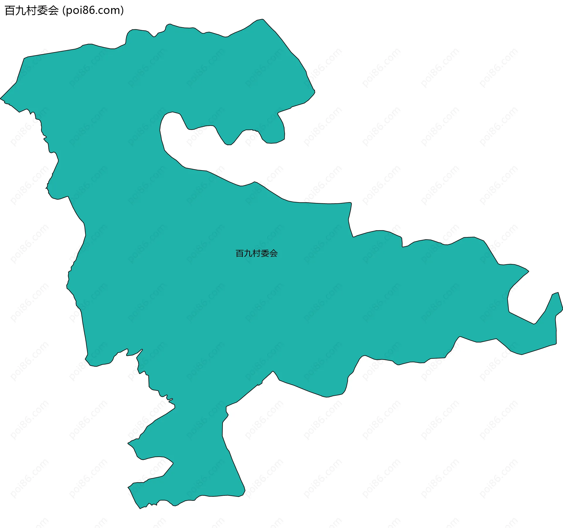 百九村委会边界地图