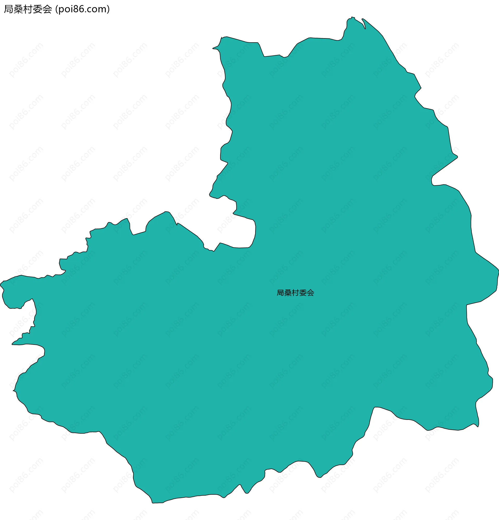 局桑村委会边界地图