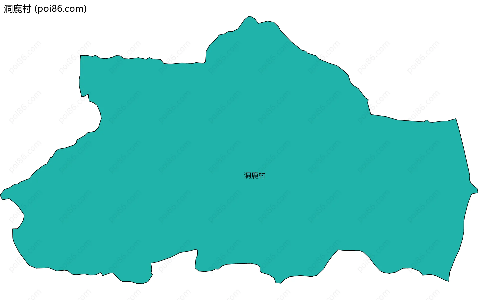 洞鹿村边界地图