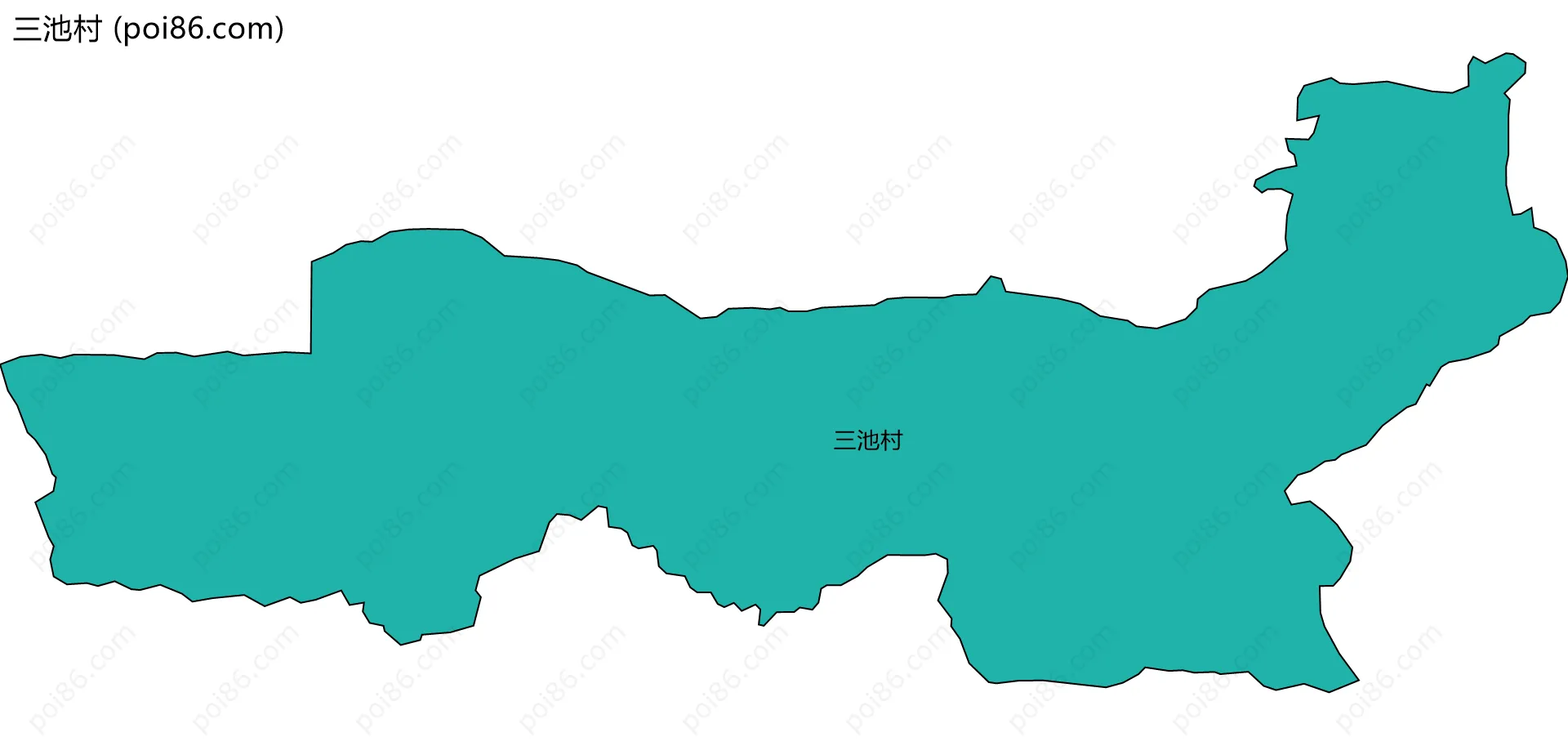 三池村边界地图