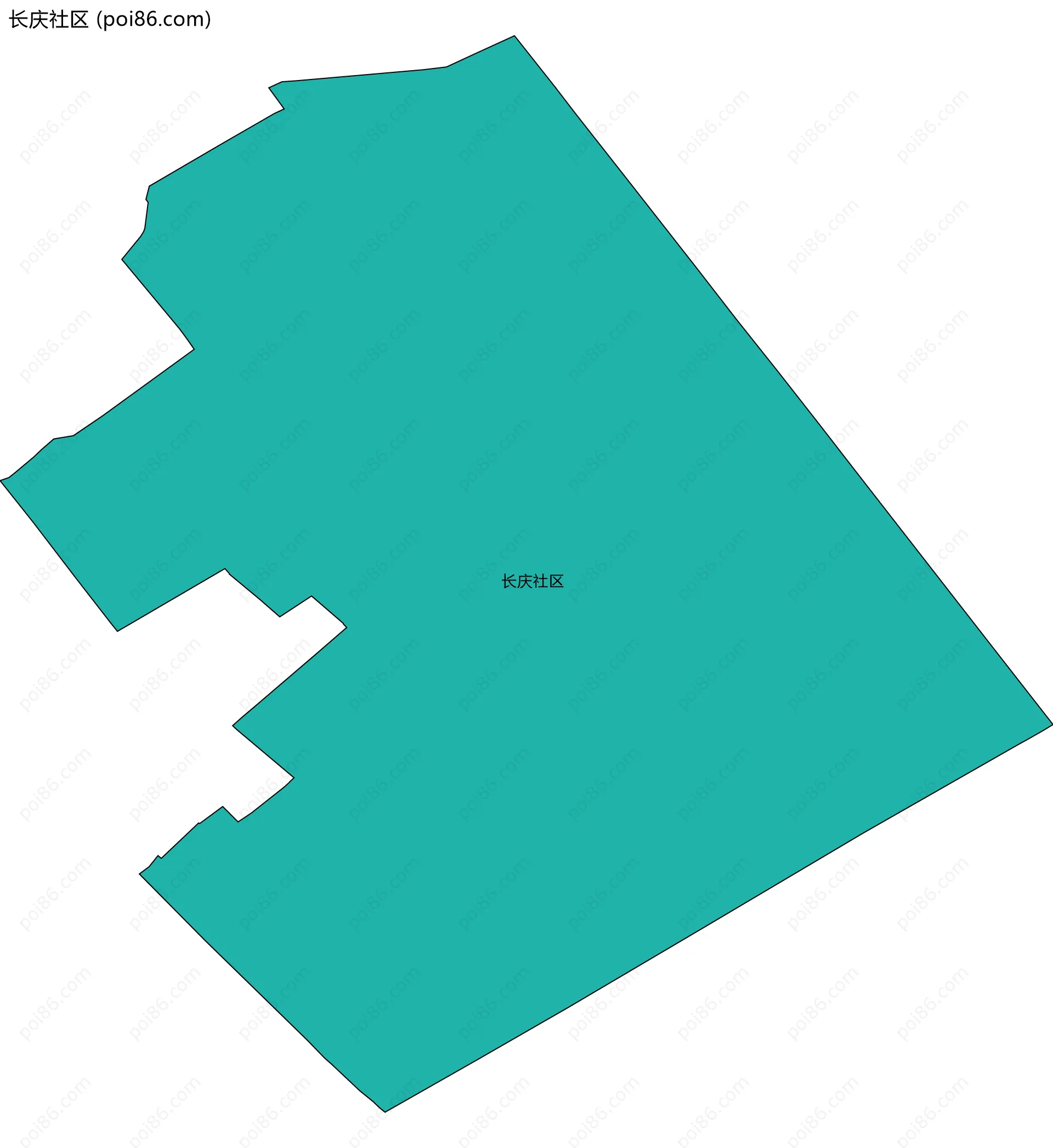 长庆社区边界地图