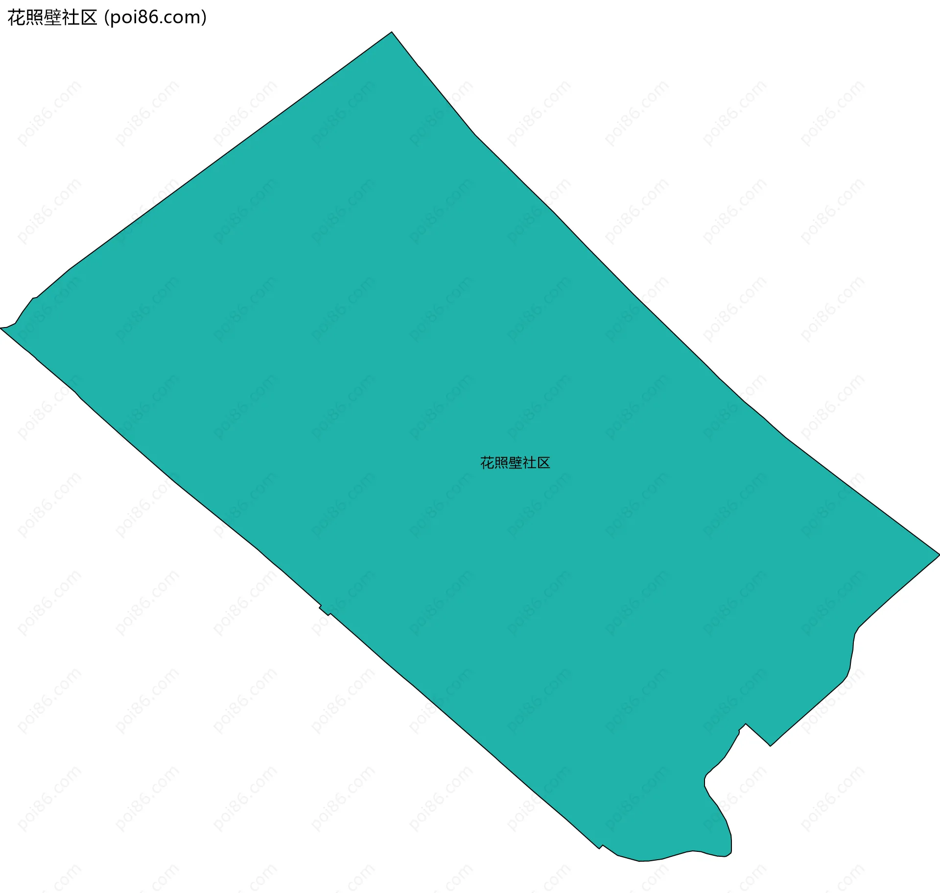 花照壁社区边界地图