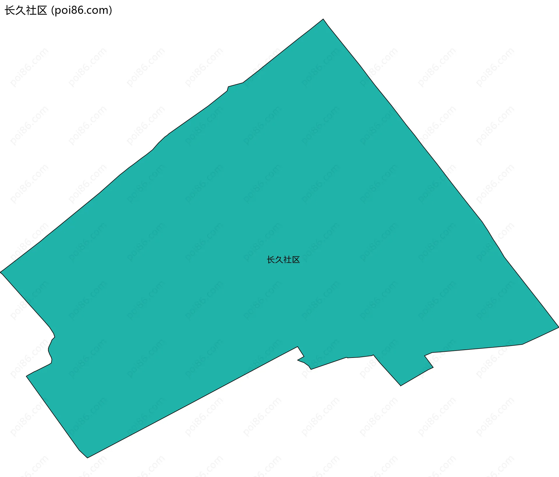 长久社区边界地图
