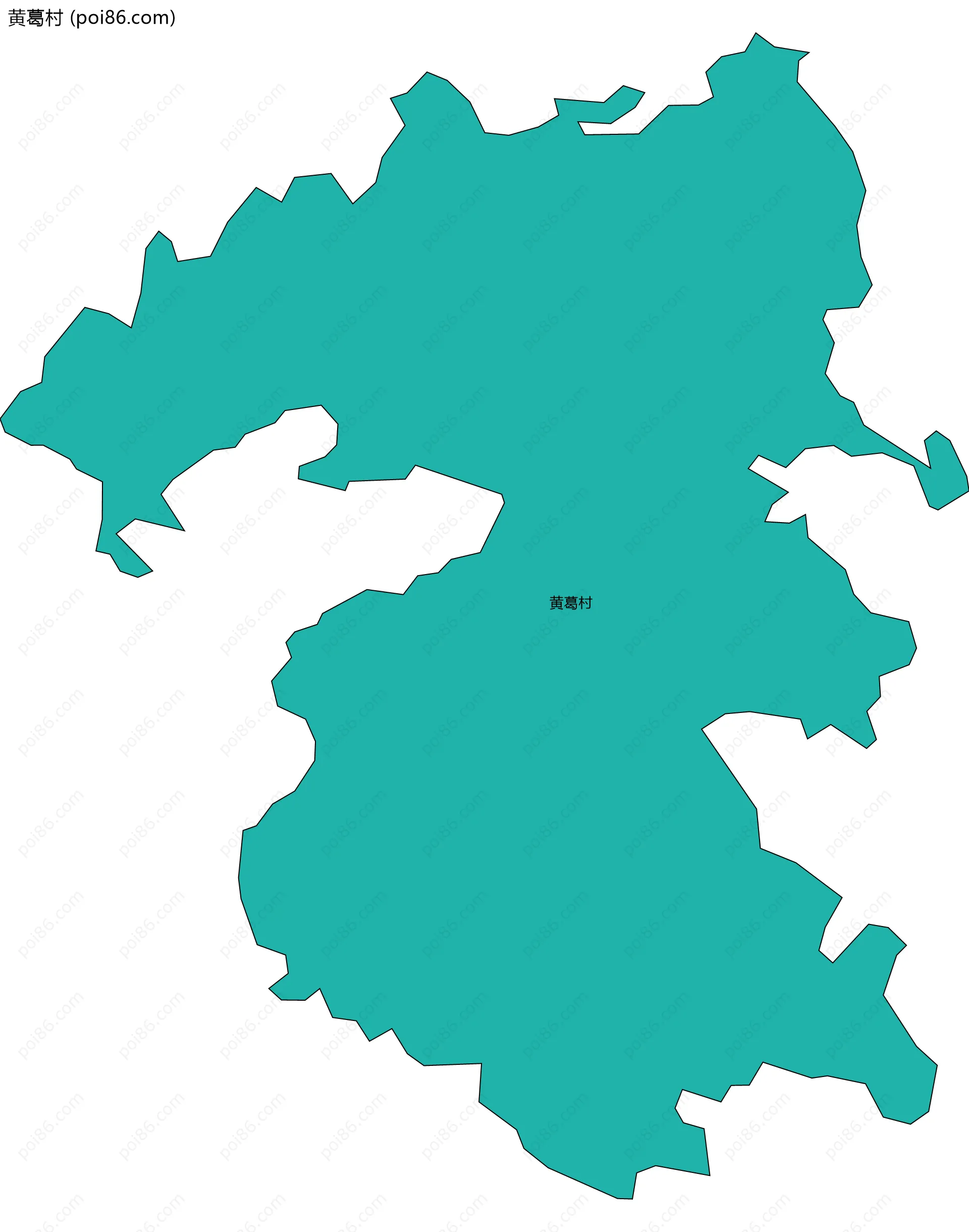 黄葛村边界地图