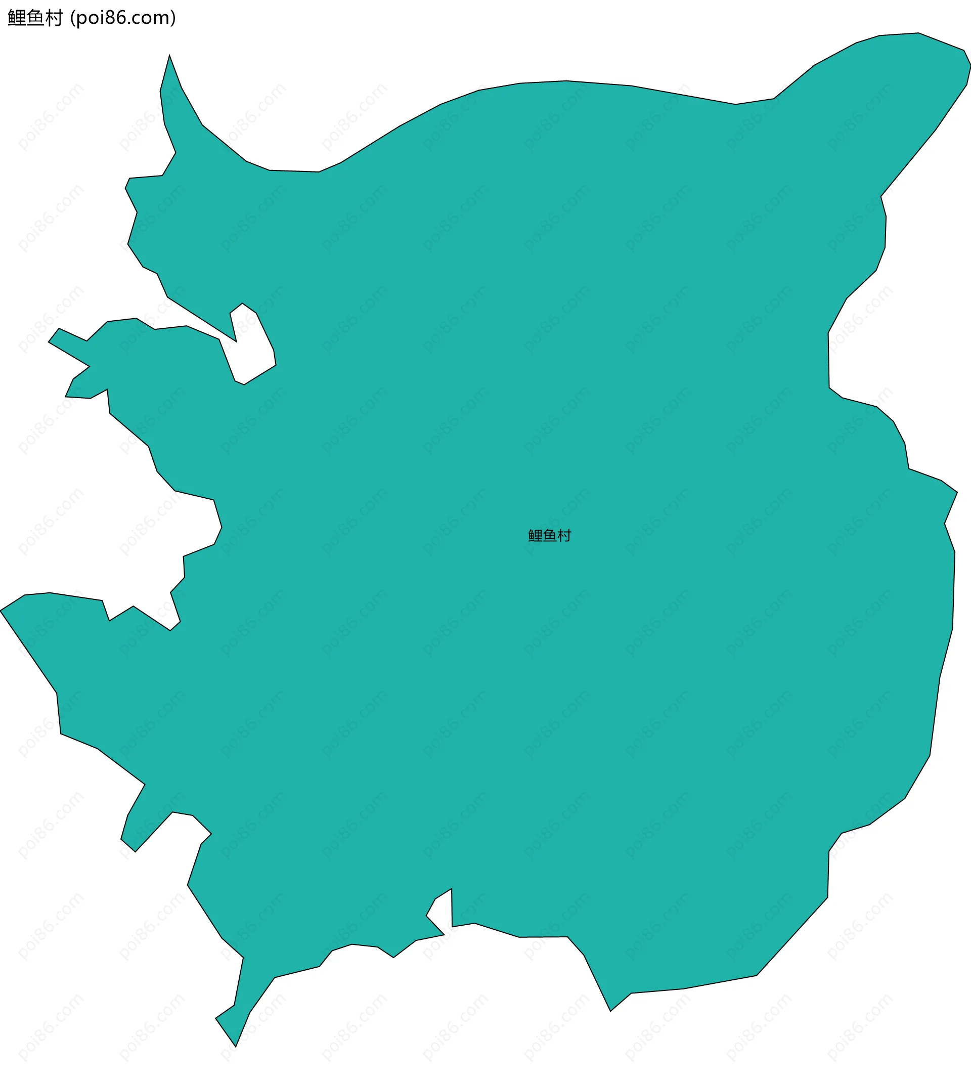 鲤鱼村边界地图
