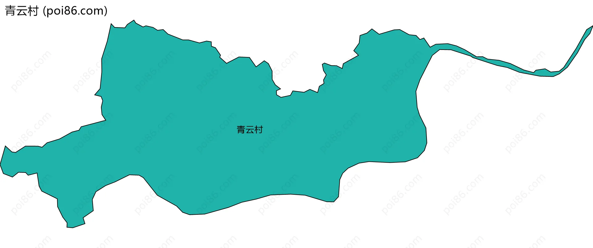 青云村边界地图