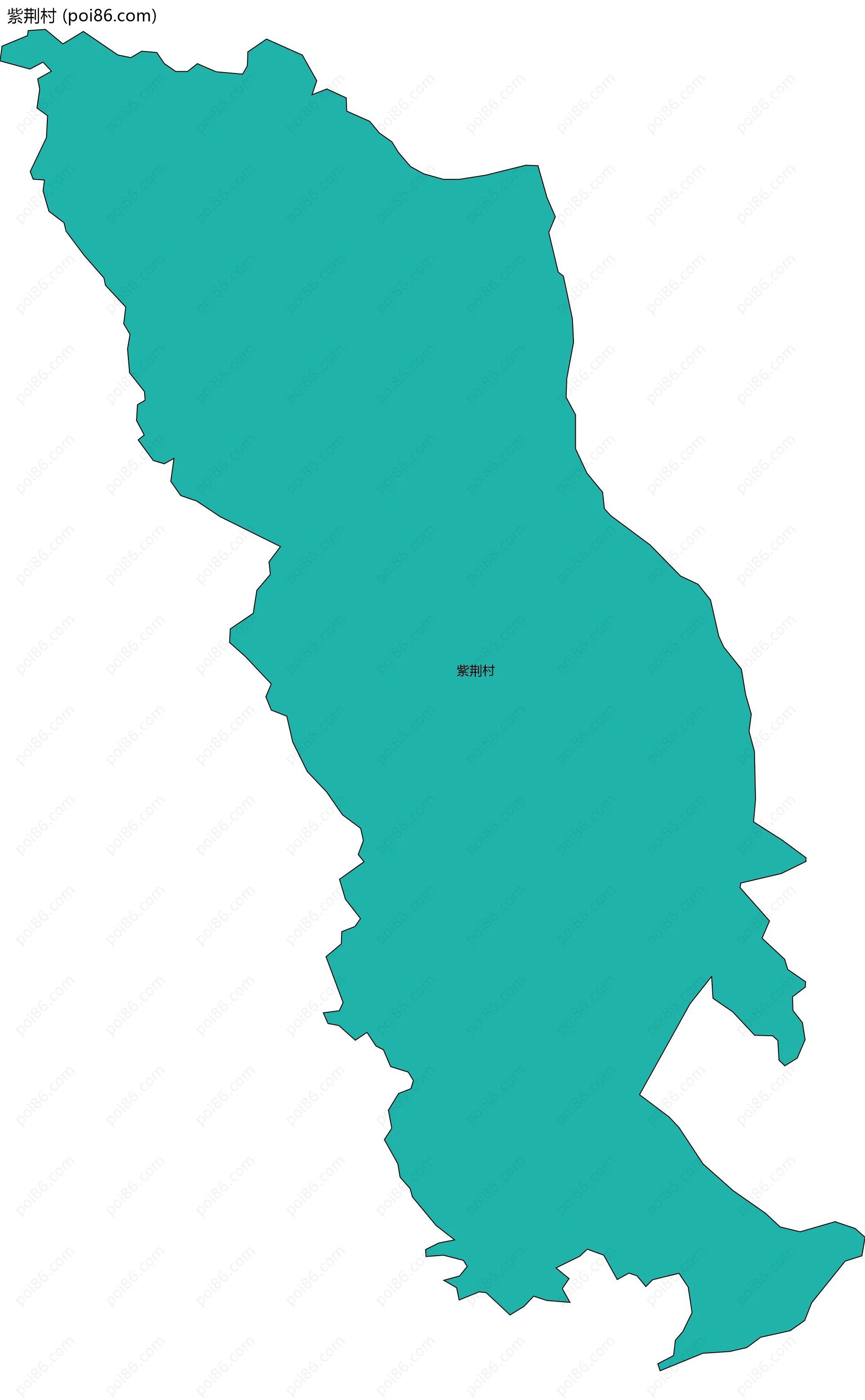 紫荆村边界地图