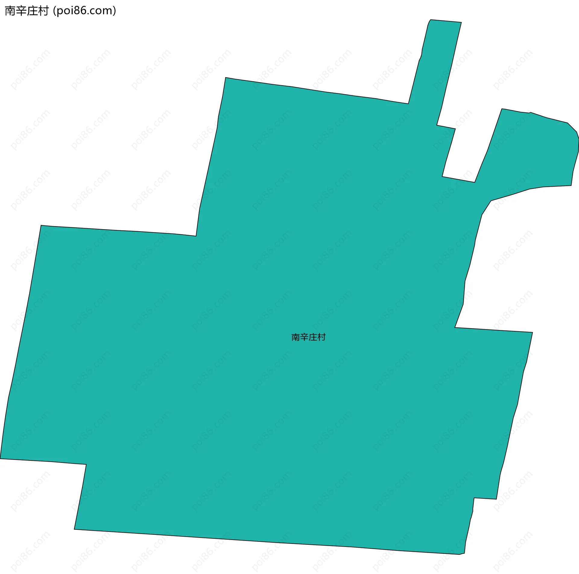 南辛庄村边界地图