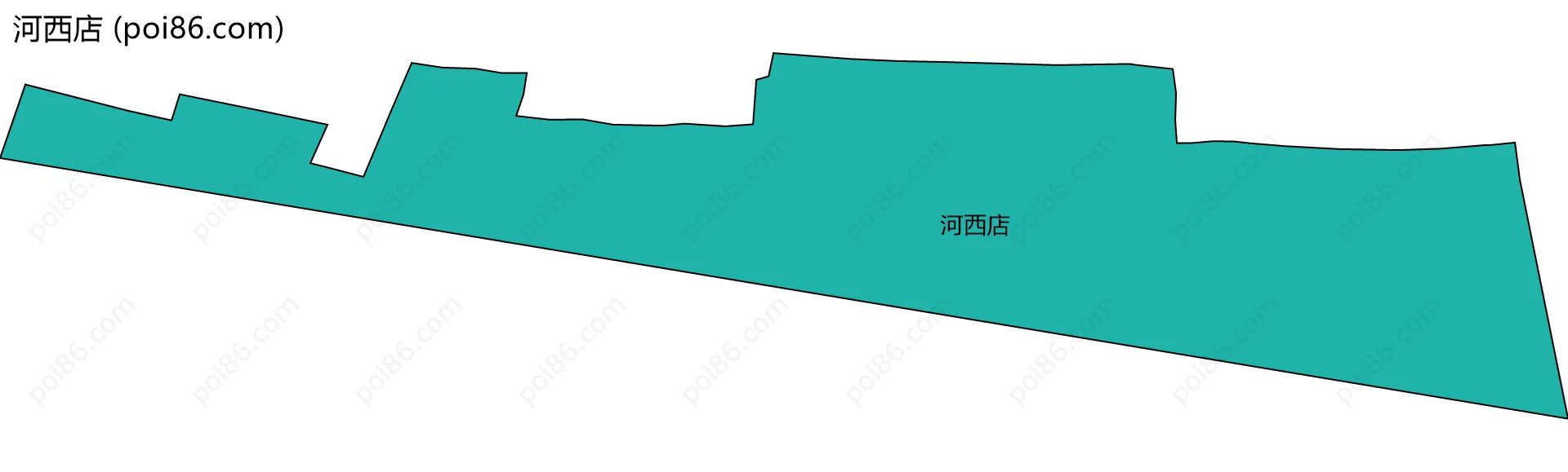 河西店边界地图