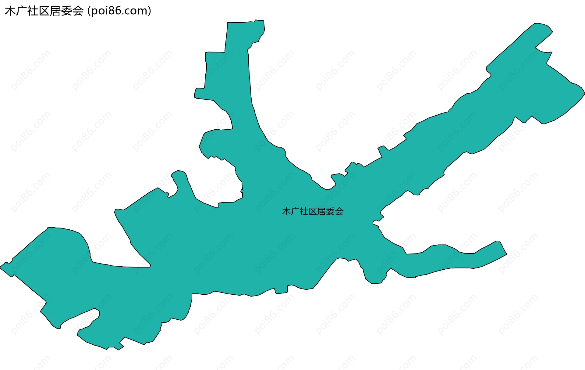 木广社区居委会边界地图