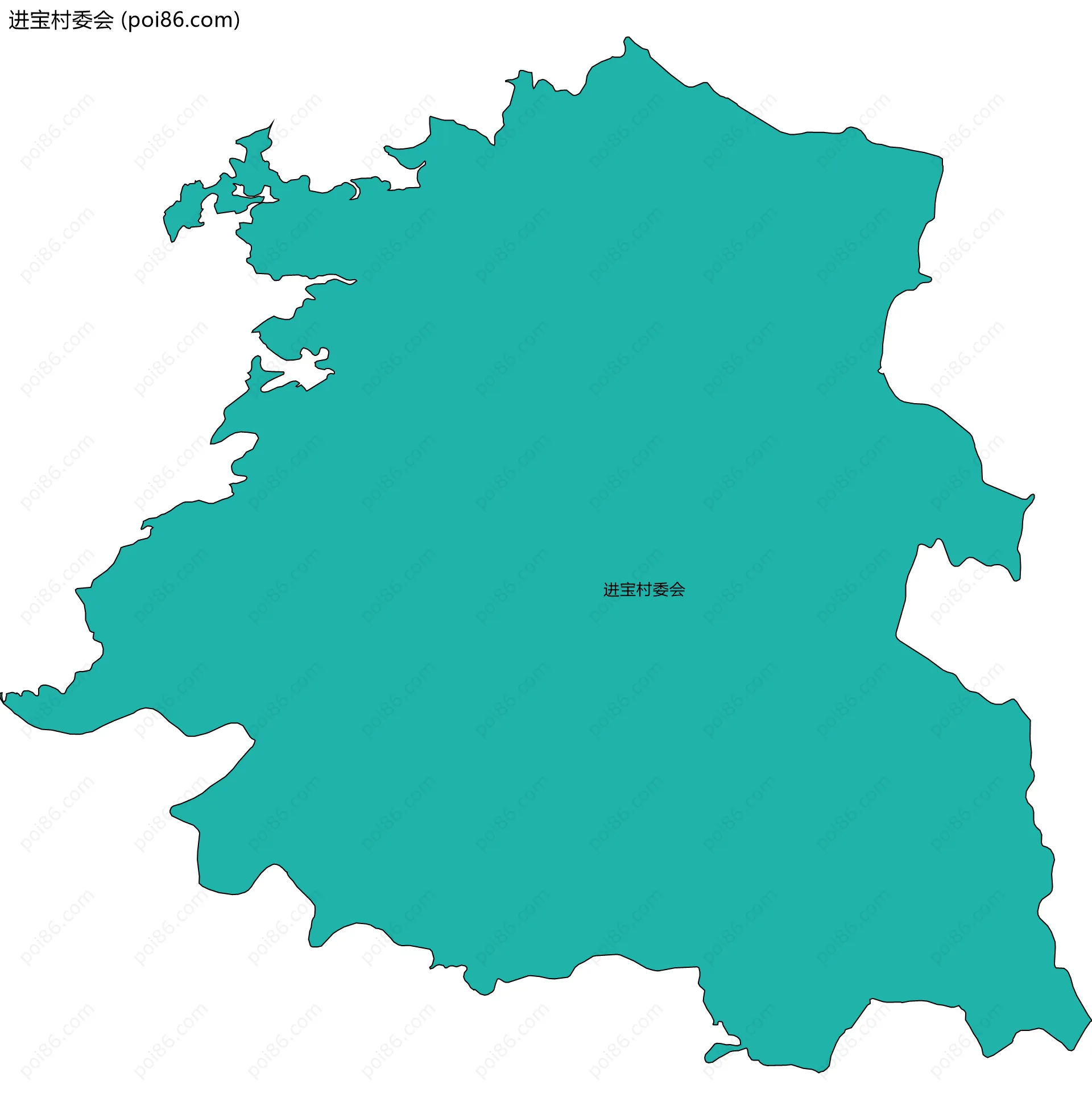 进宝村委会边界地图