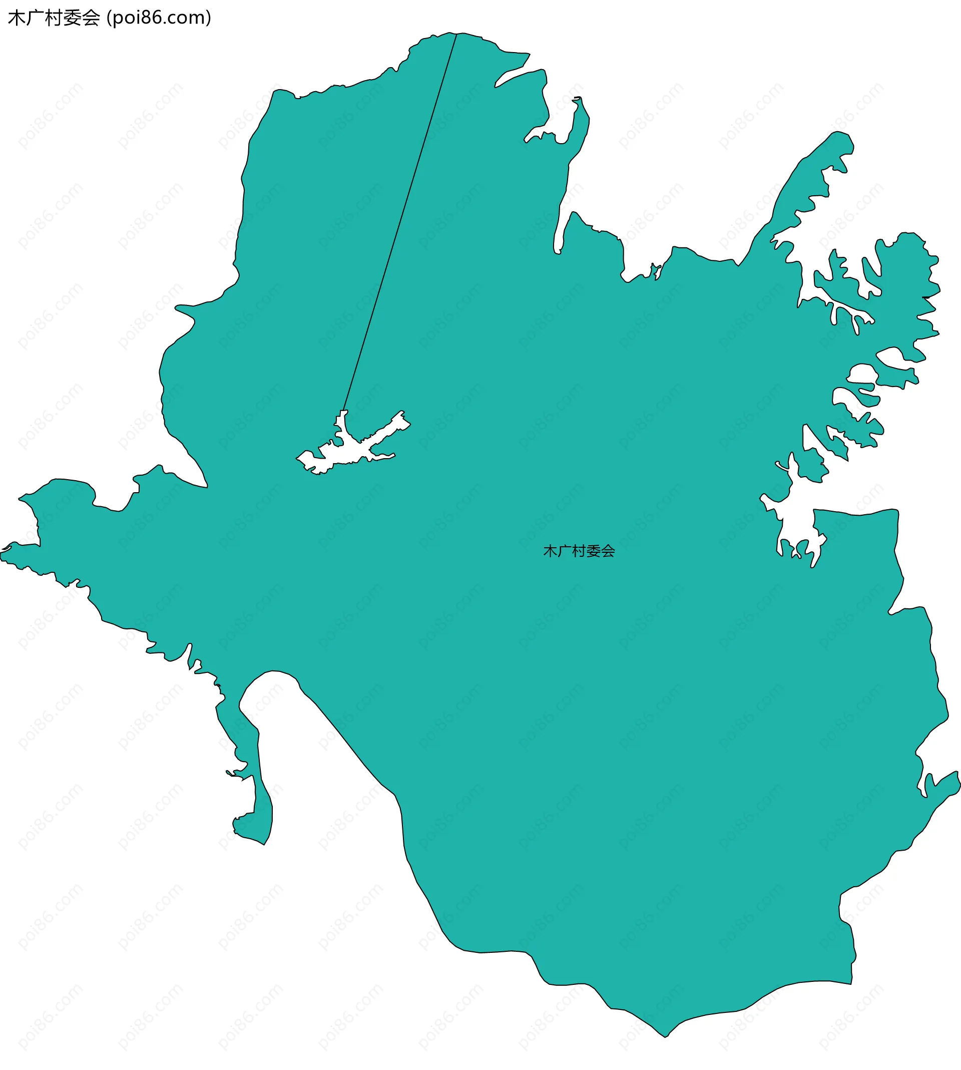 木广村委会边界地图