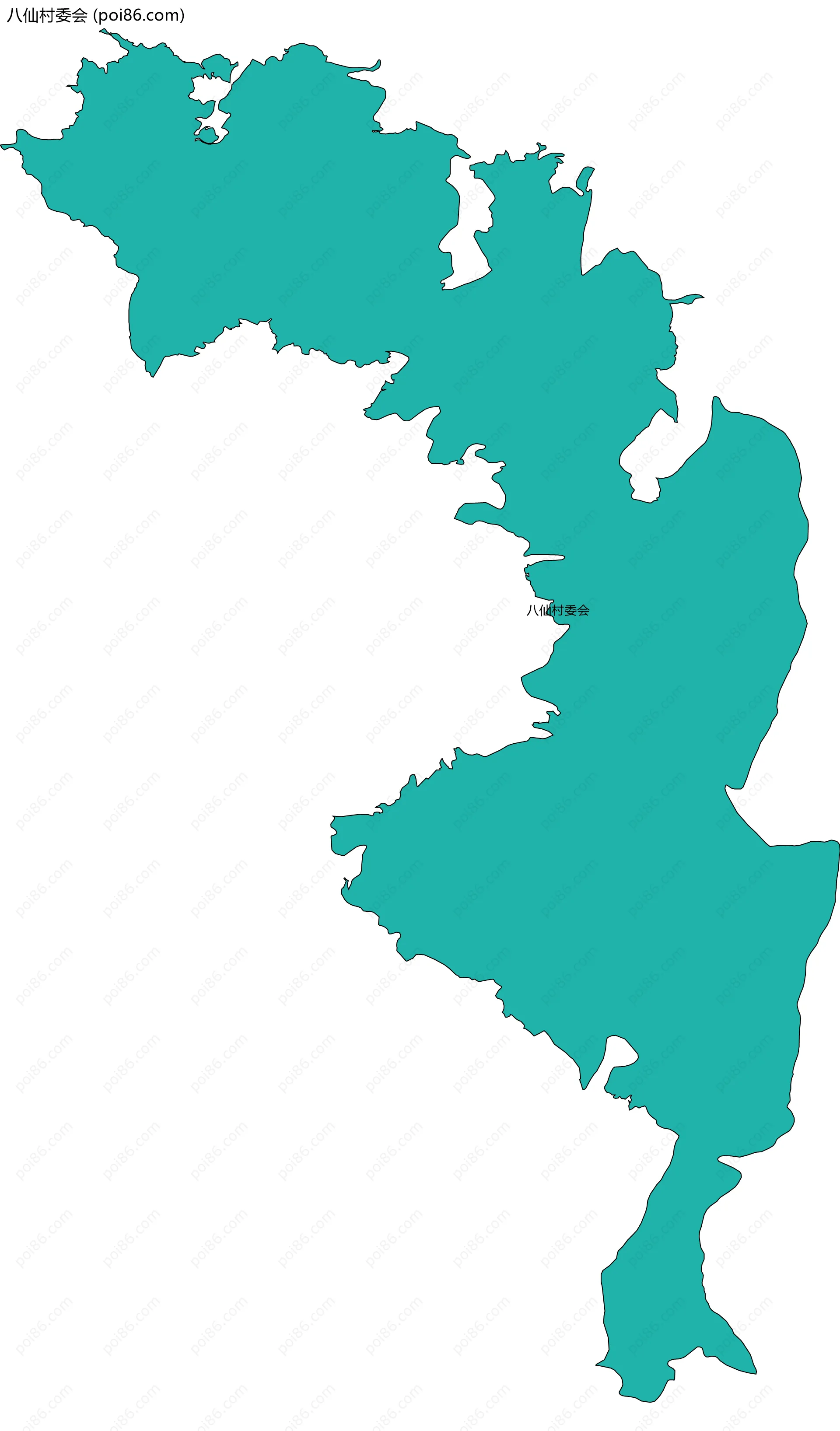 八仙村委会边界地图