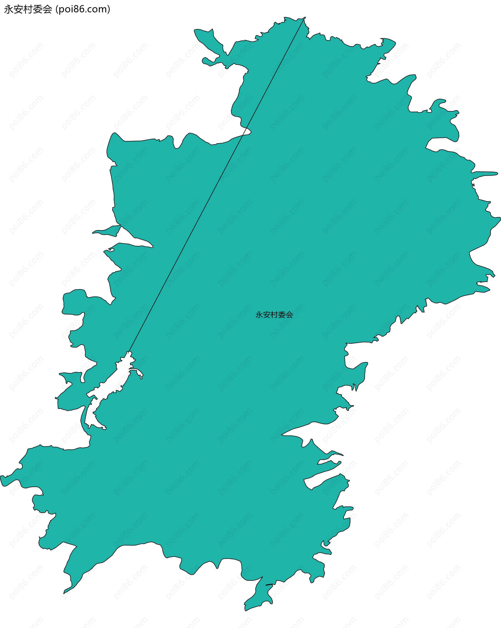 永安村委会边界地图