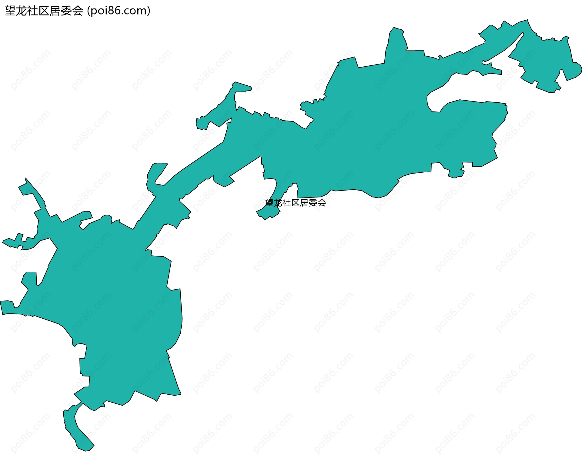 望龙社区居委会边界地图