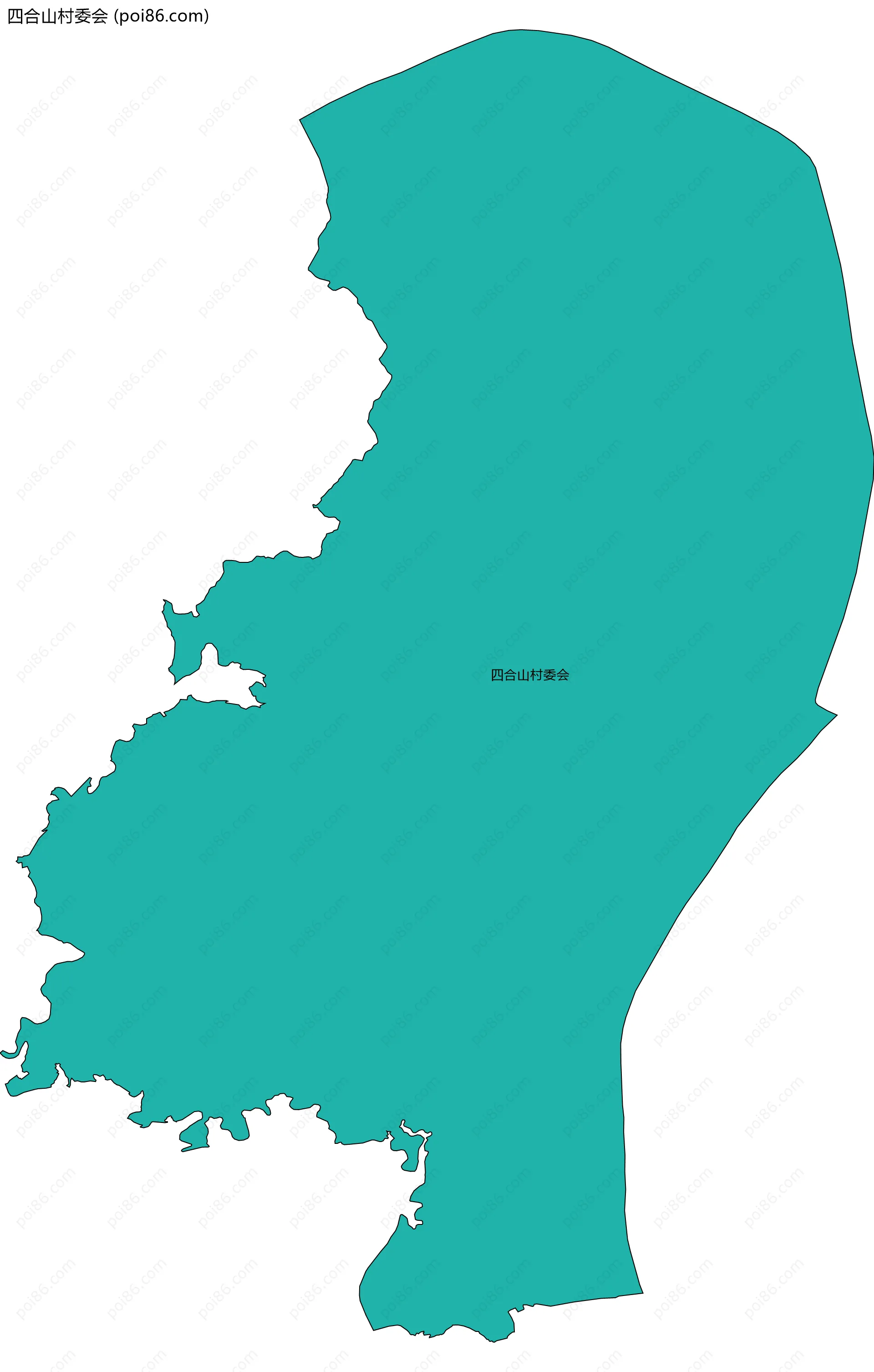 四合山村委会边界地图