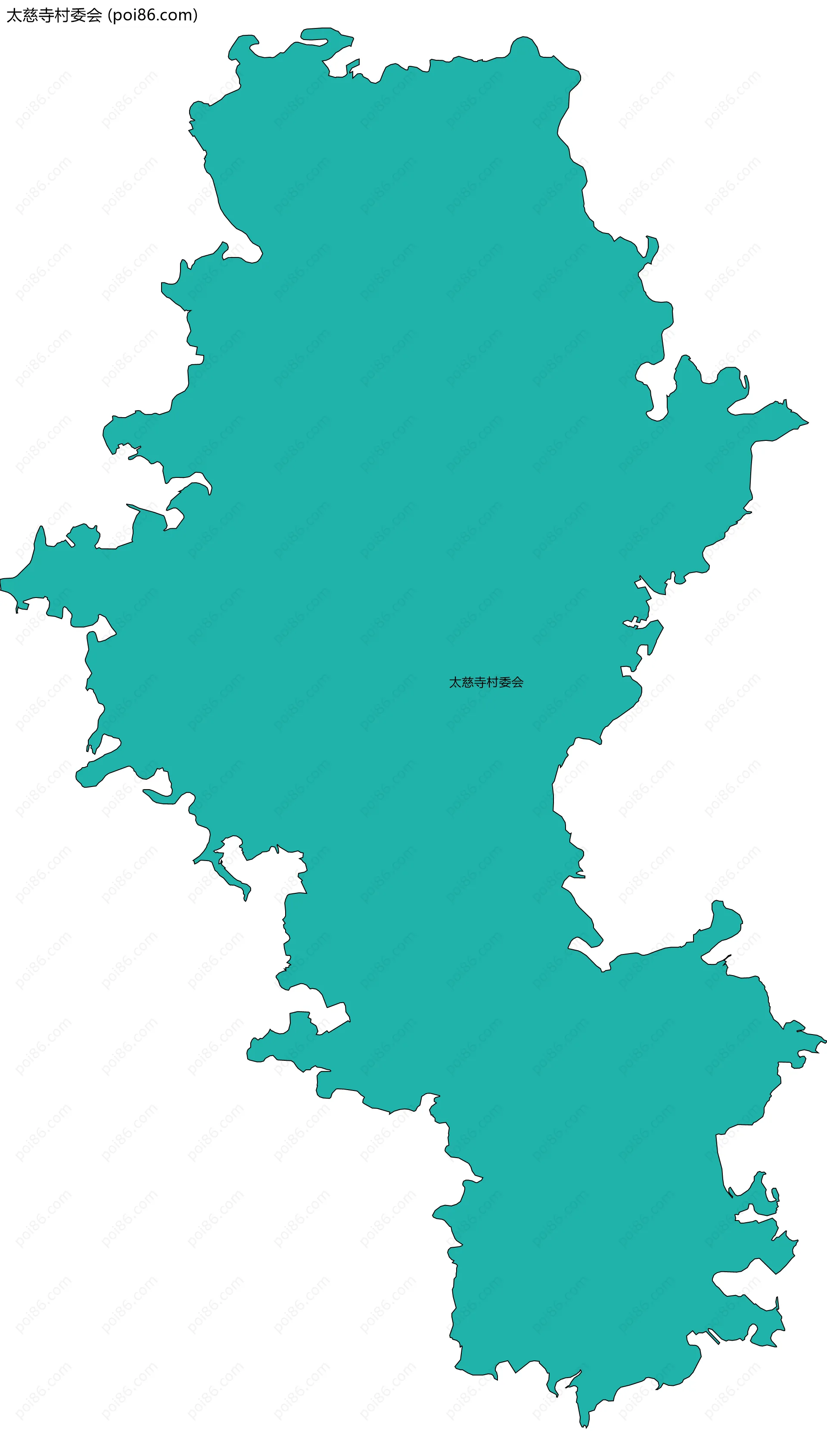 太慈寺村委会边界地图