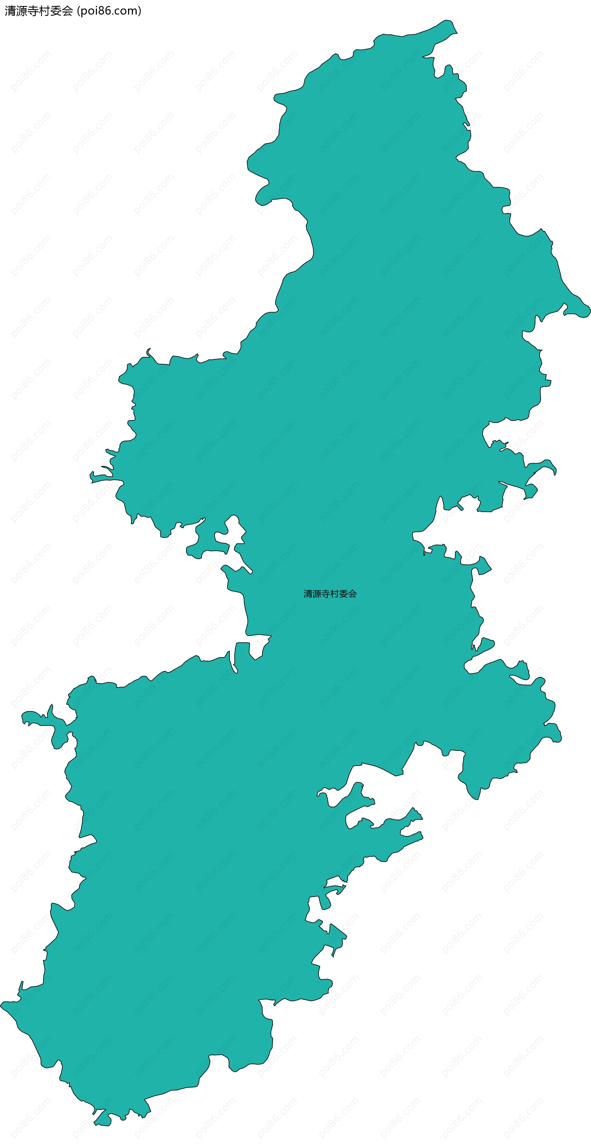 清源寺村委会边界地图