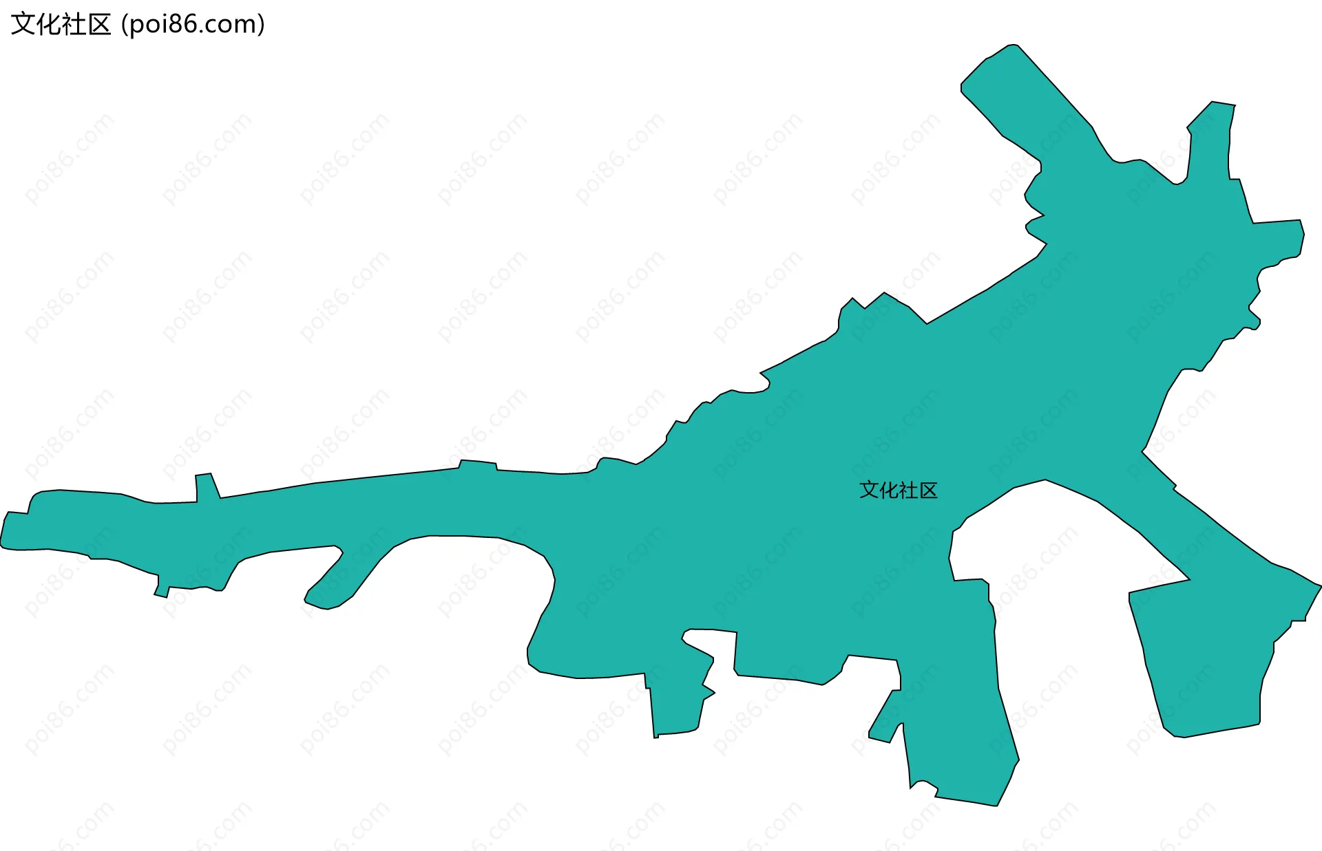 文化社区边界地图