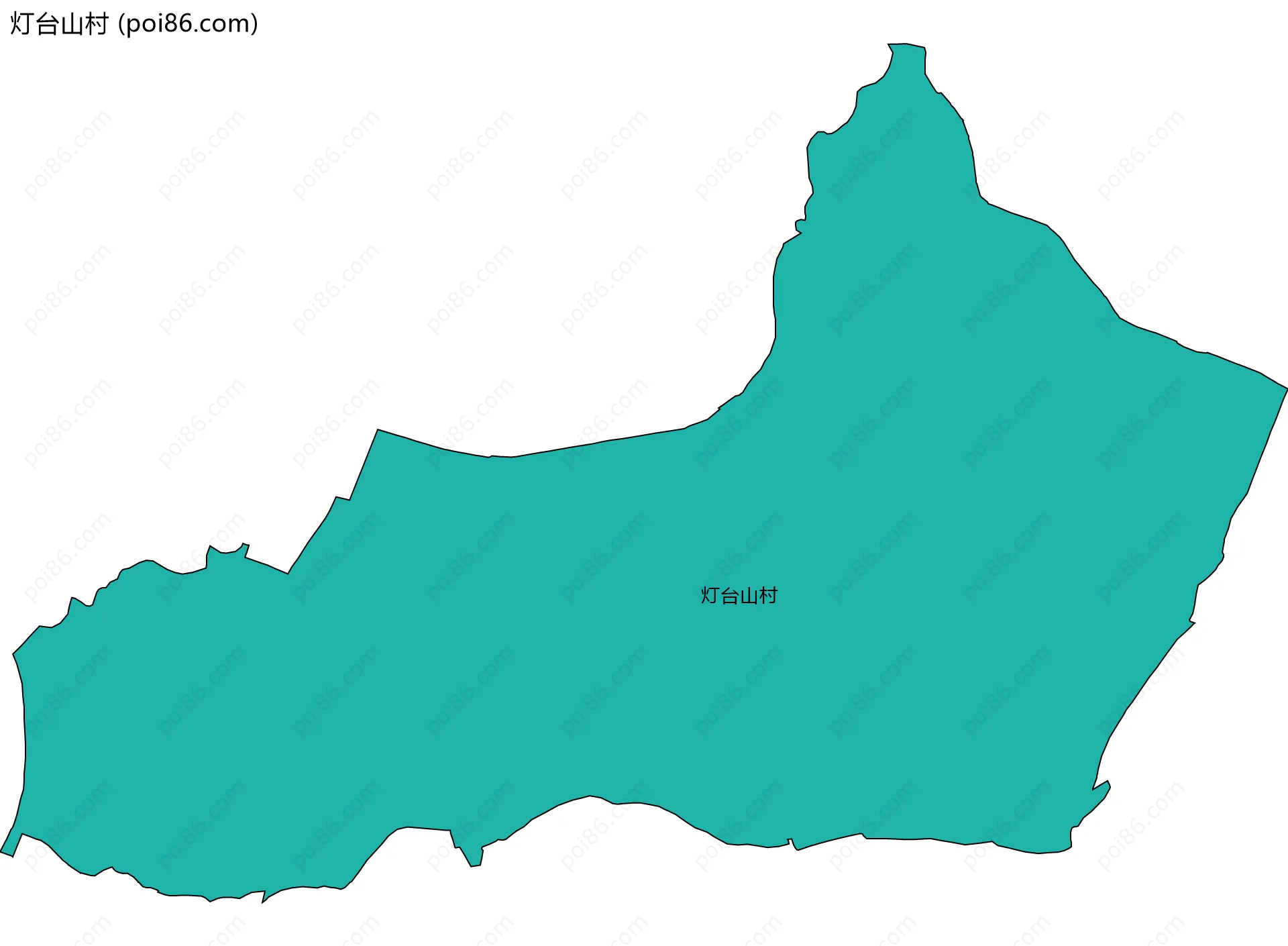 灯台山村边界地图