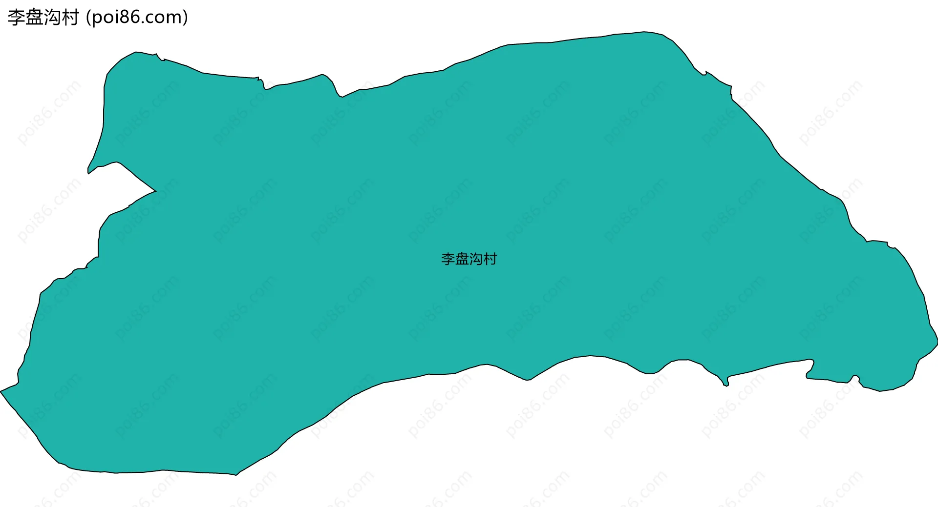 李盘沟村边界地图