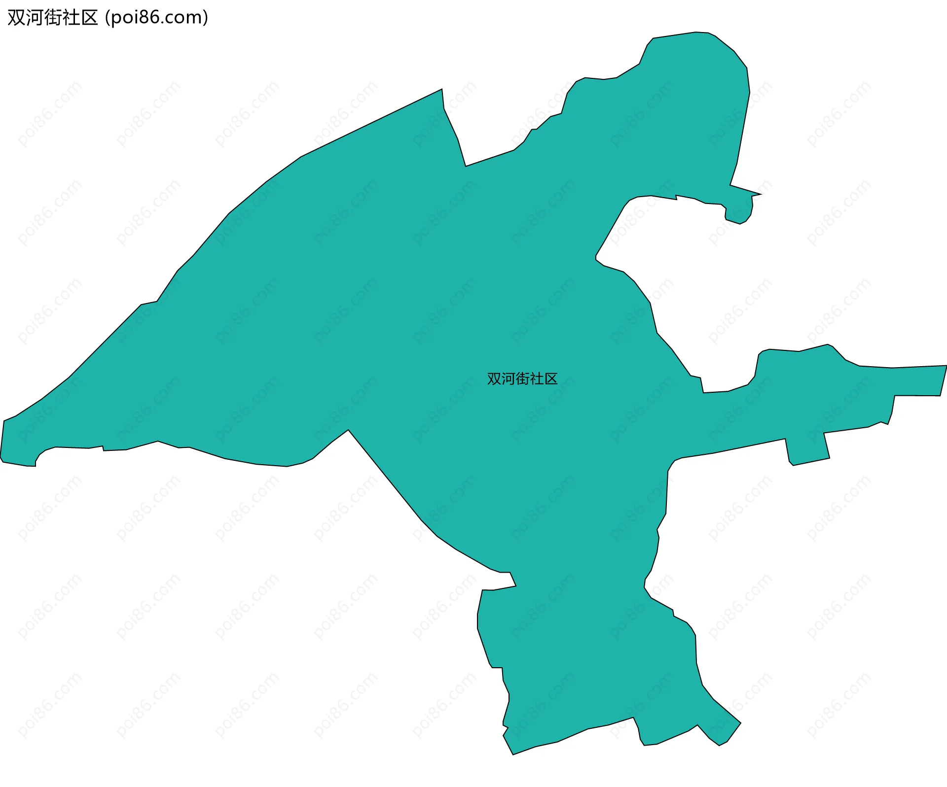 双河街社区边界地图