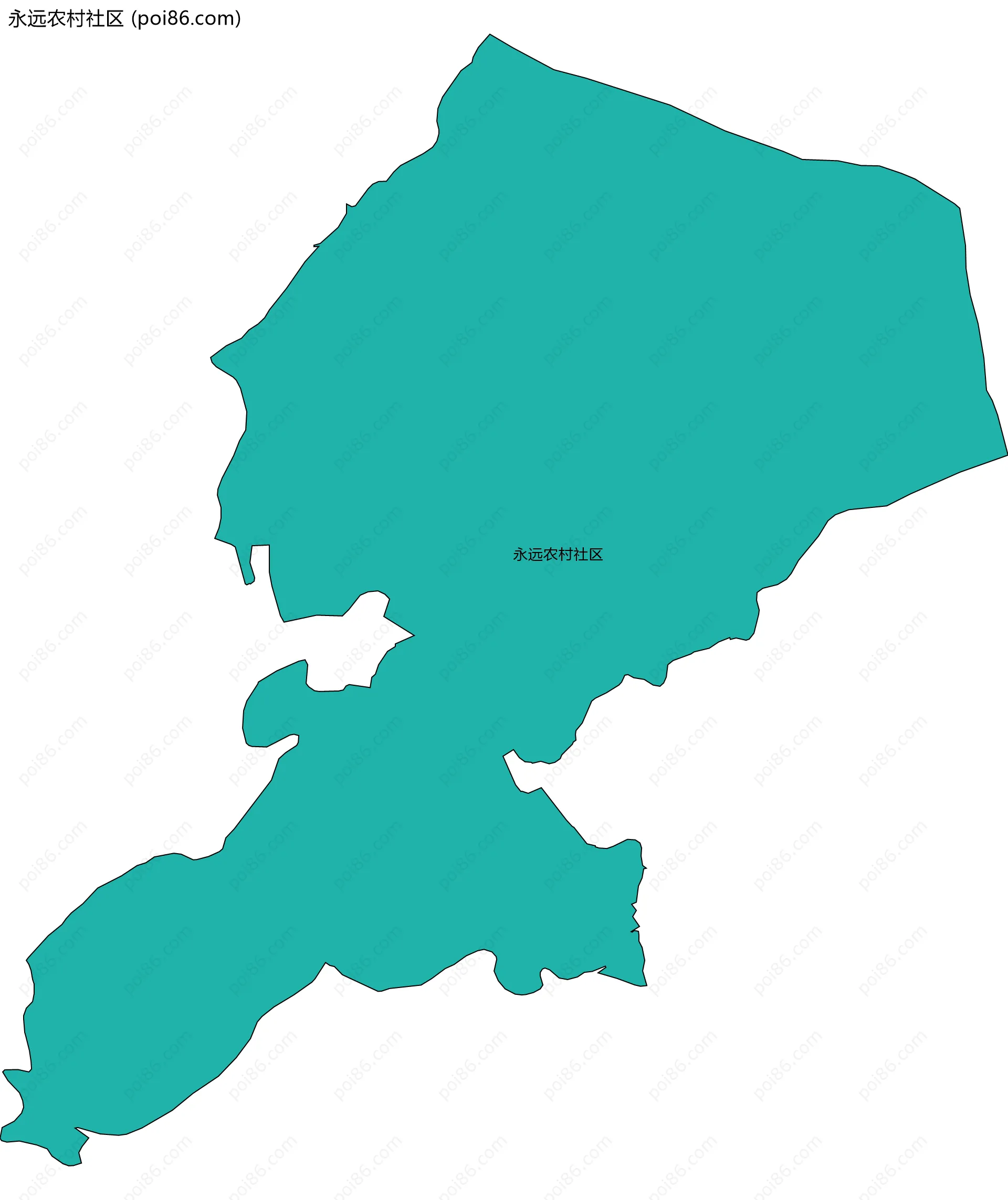 永远农村社区边界地图