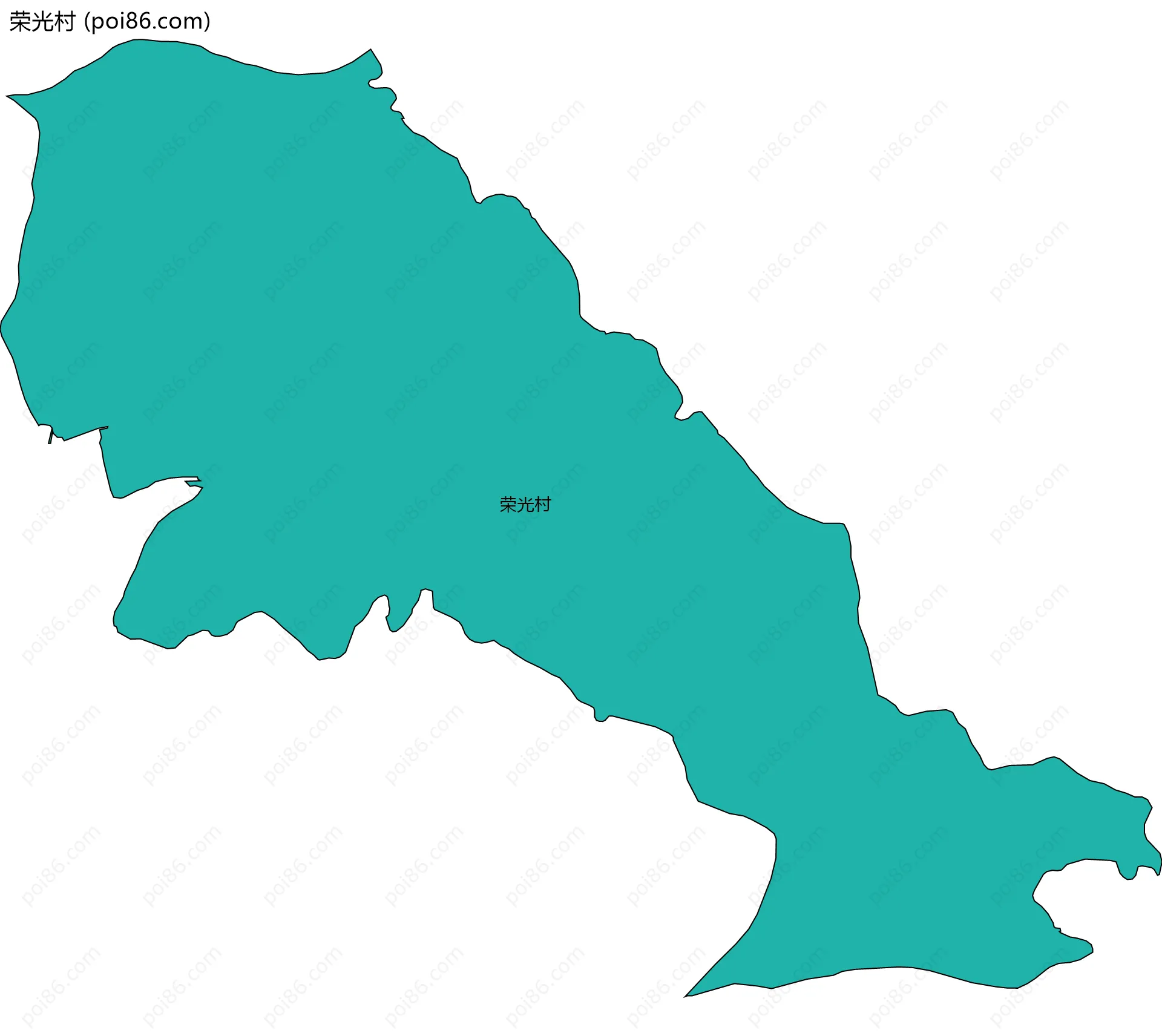 荣光村边界地图