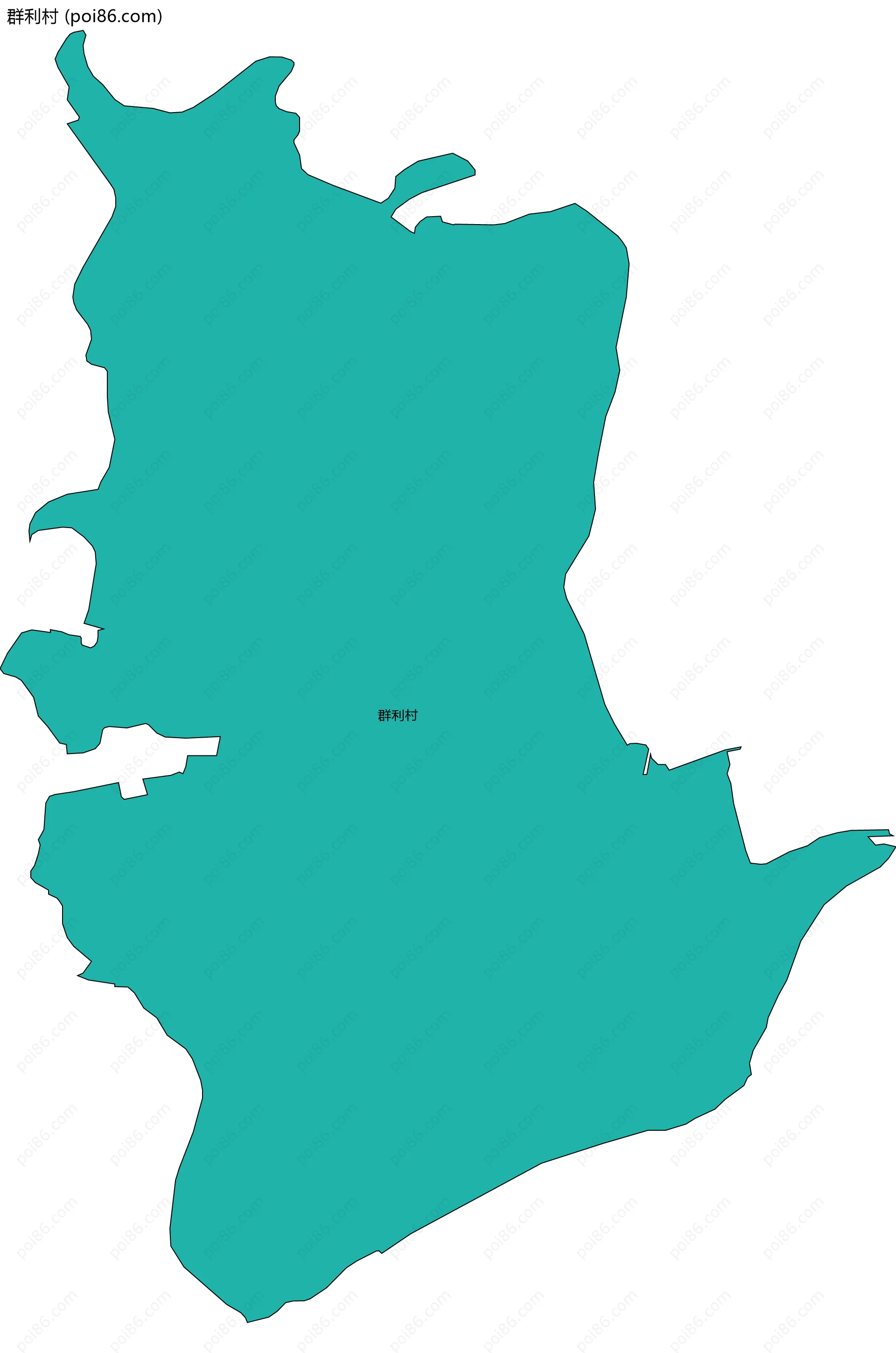 群利村边界地图