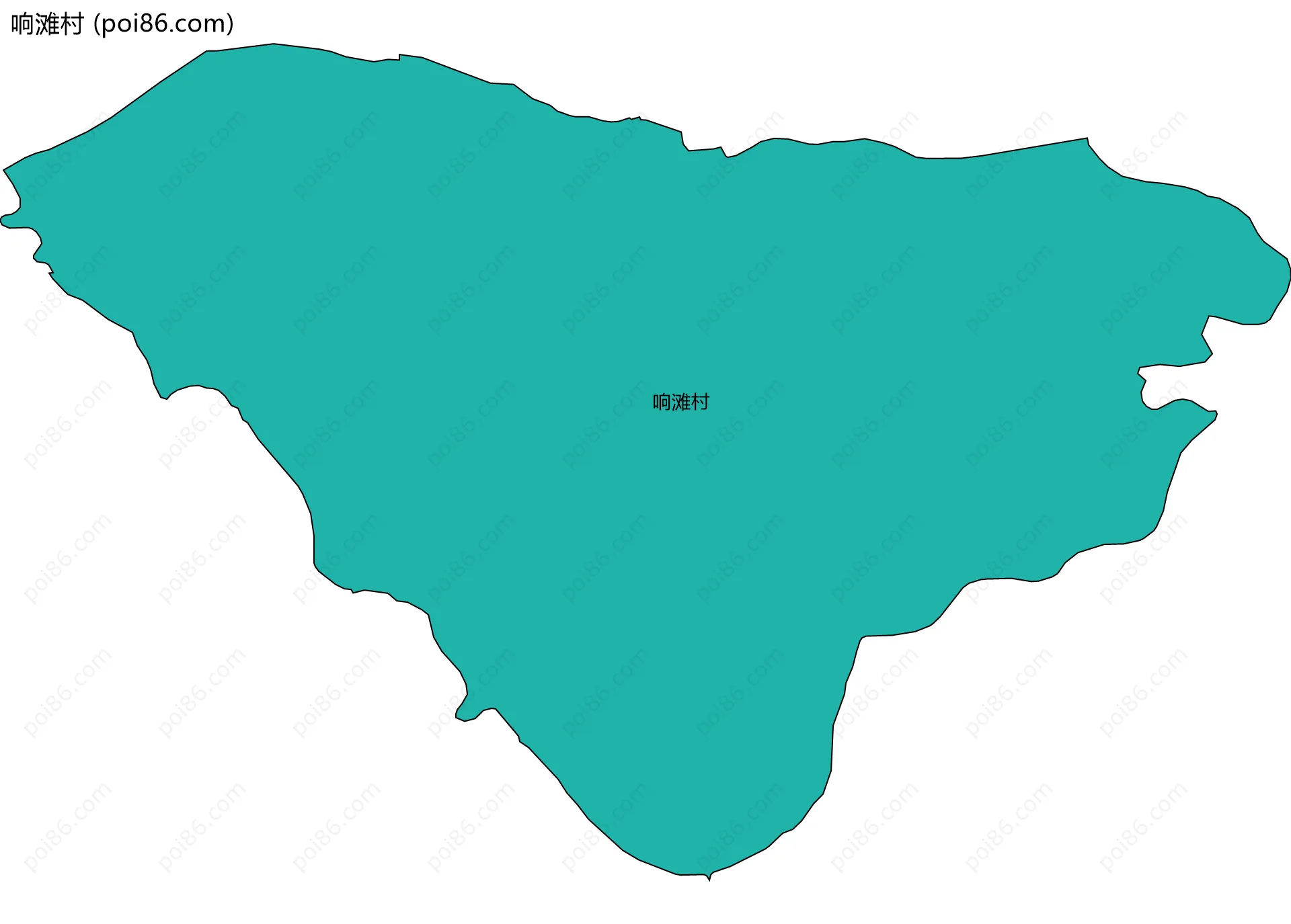 响滩村边界地图